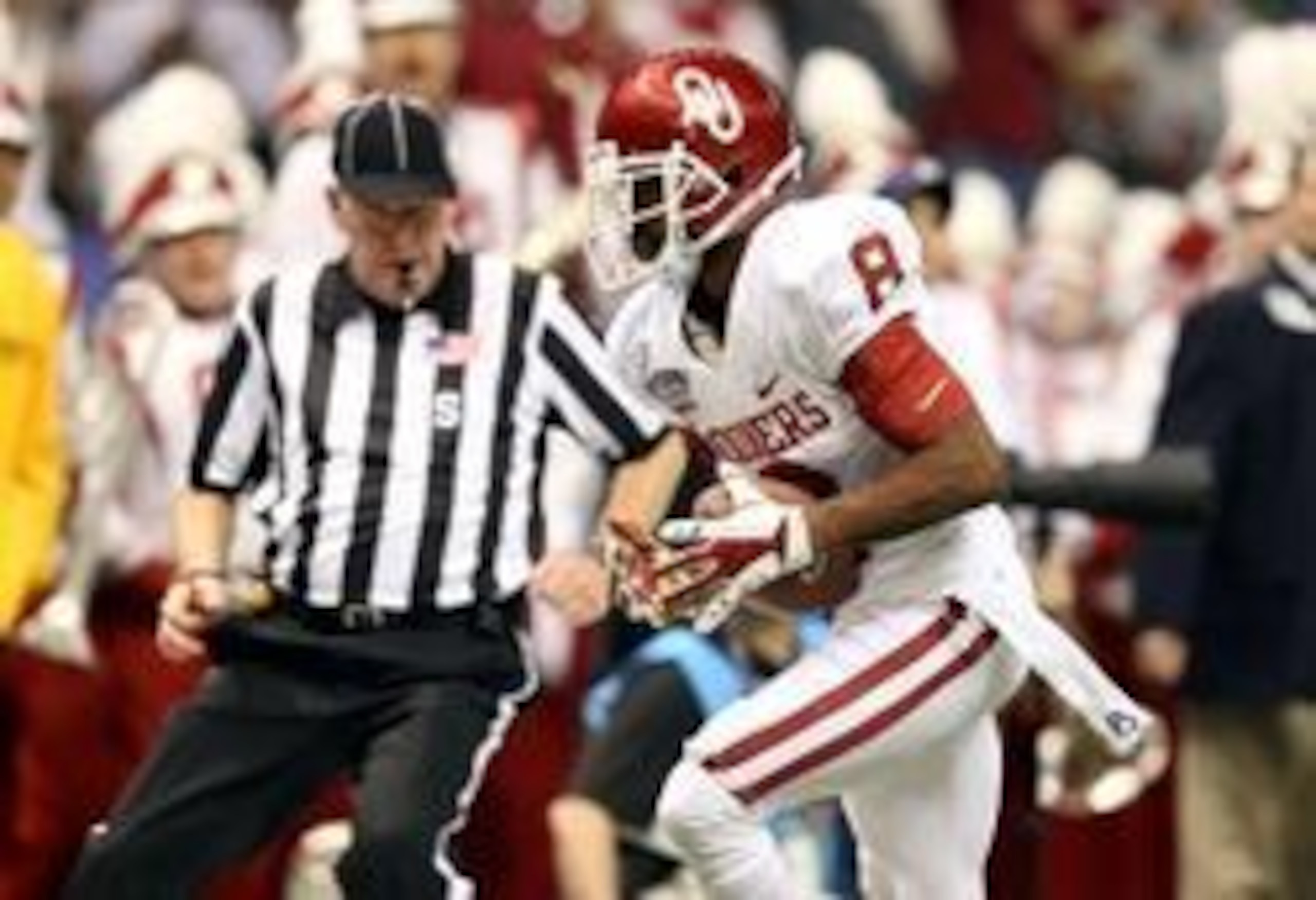 Oklahoma WR Jalen Saunders (above) may not see the field very often as a rookie.