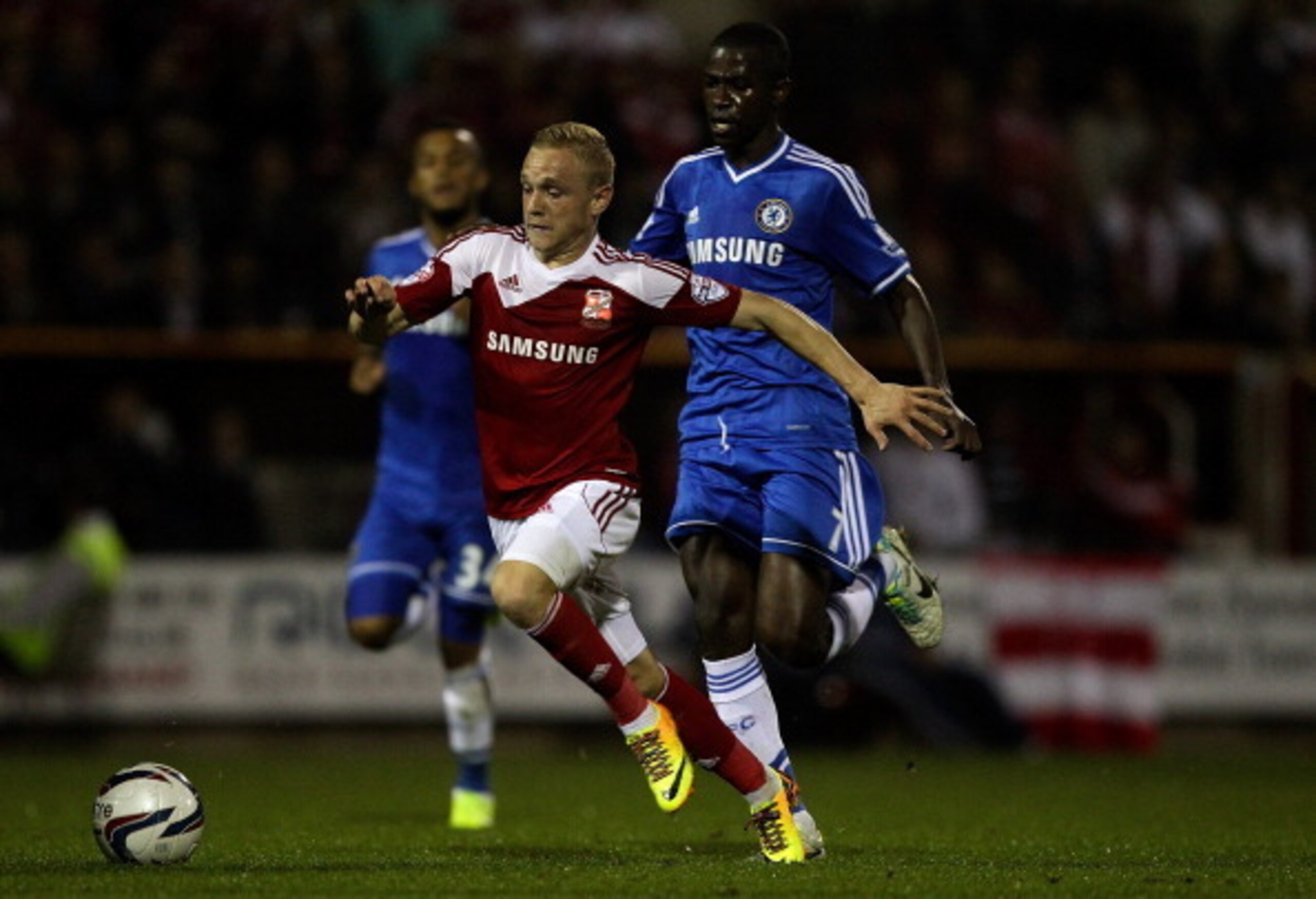 Alex Pritchard got to play against Chelsea in the Capital One Cup while on loan at Swindon Town.