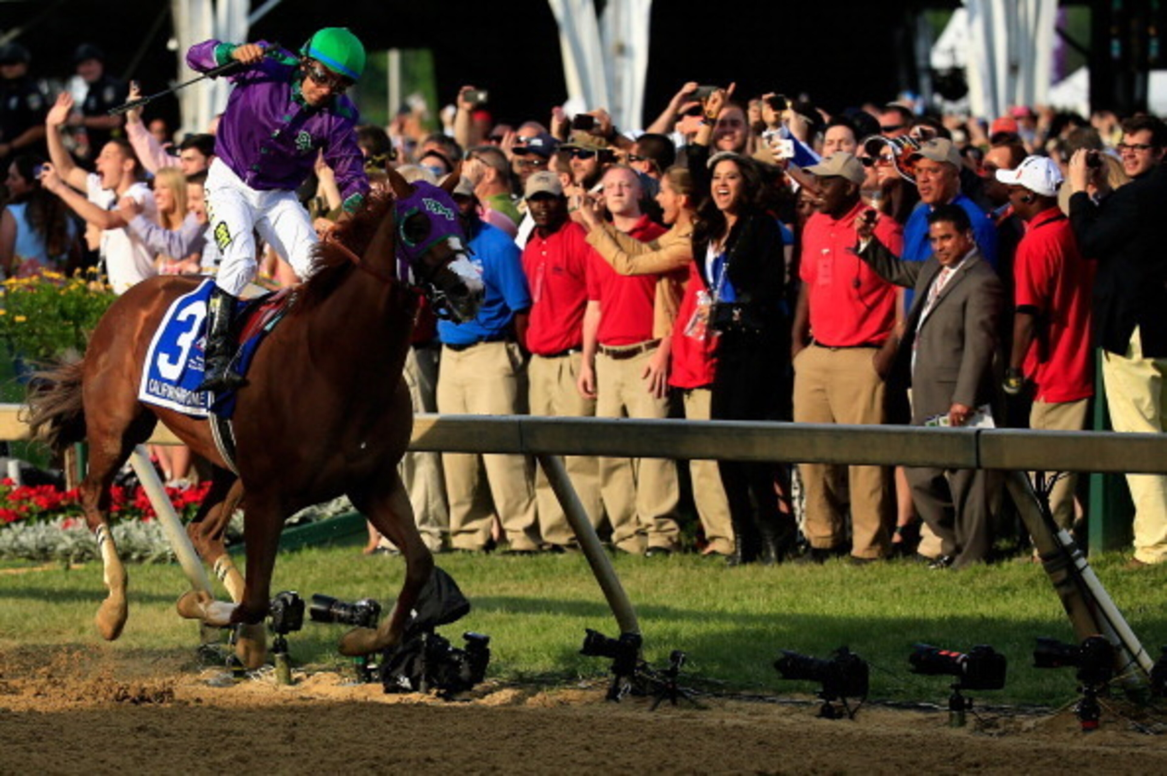California Chrome vies for the Triple Crown.