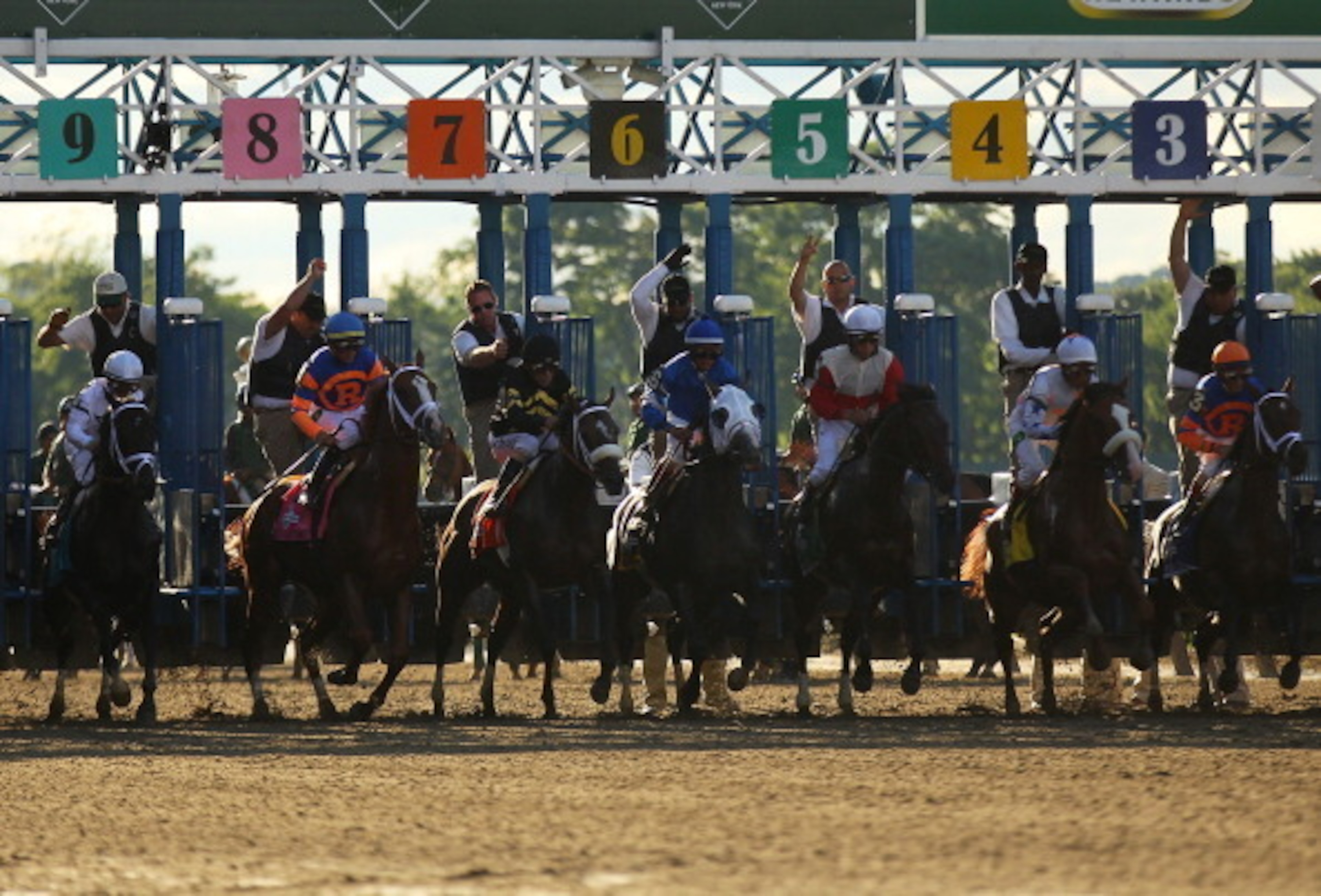 Belmont Park is the largest track in the country.