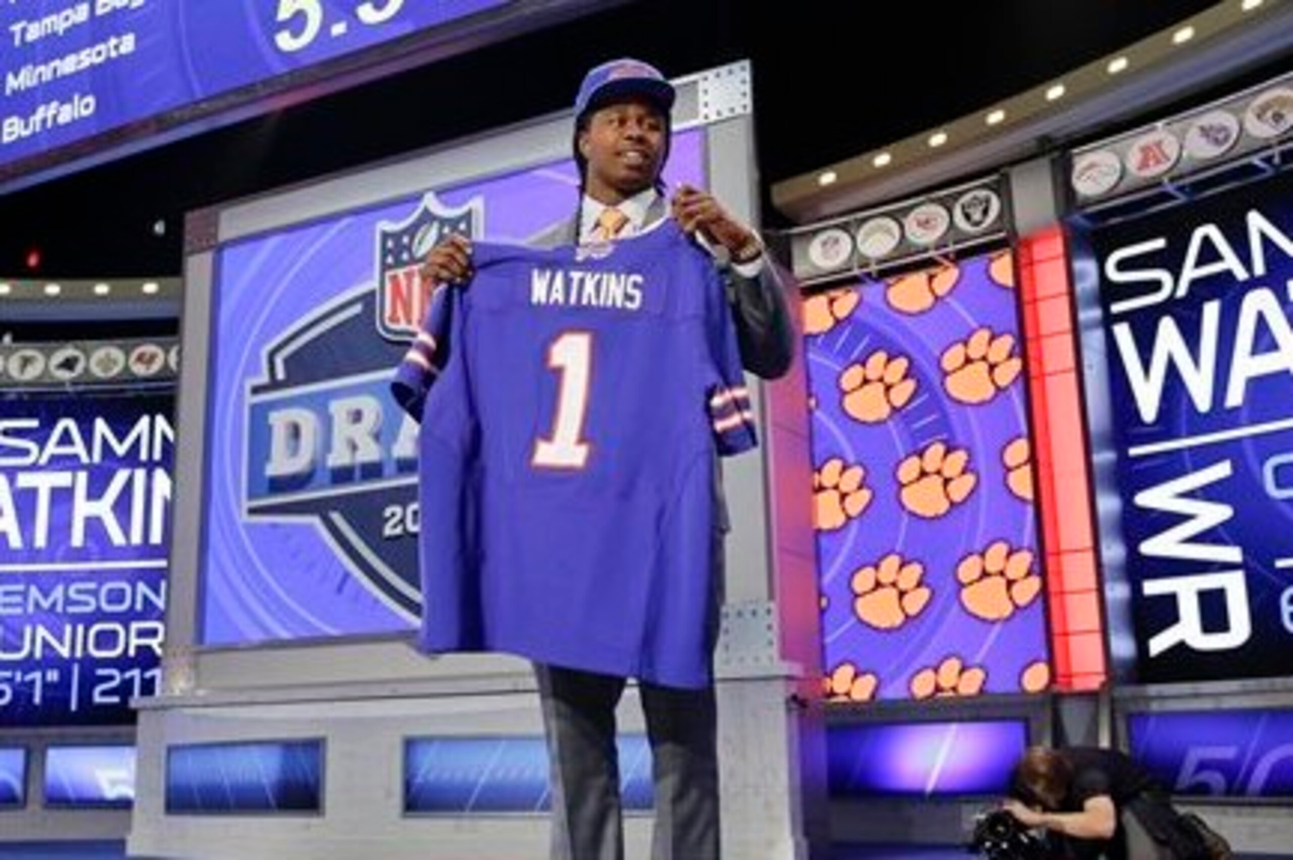 Former Clemson star Sammy Watkins, moments after being selected No. 4 overall in the 2014 NFL Draft