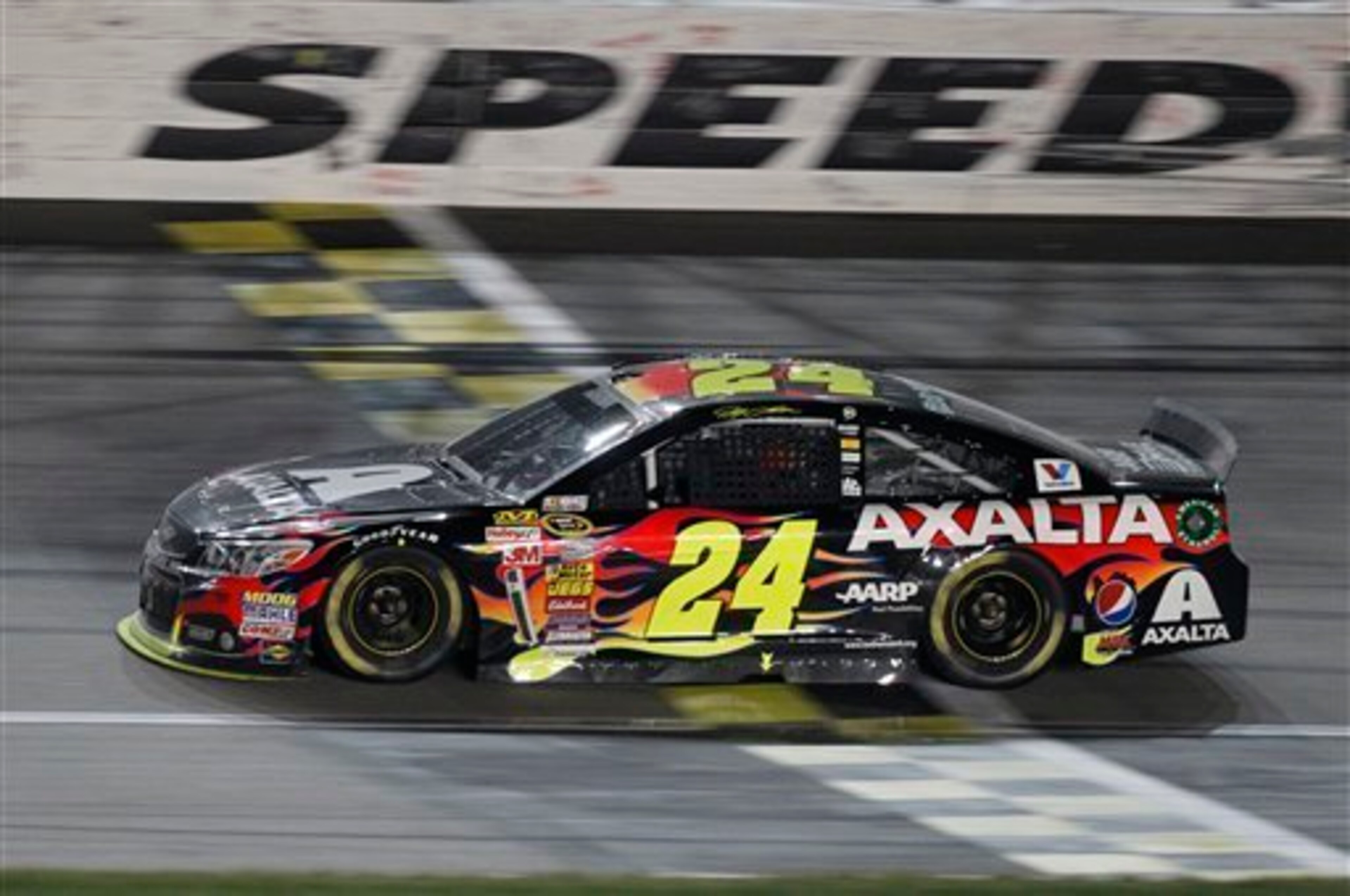 Jeff Gordon finally converted his season of speed into a victory at Kansas.