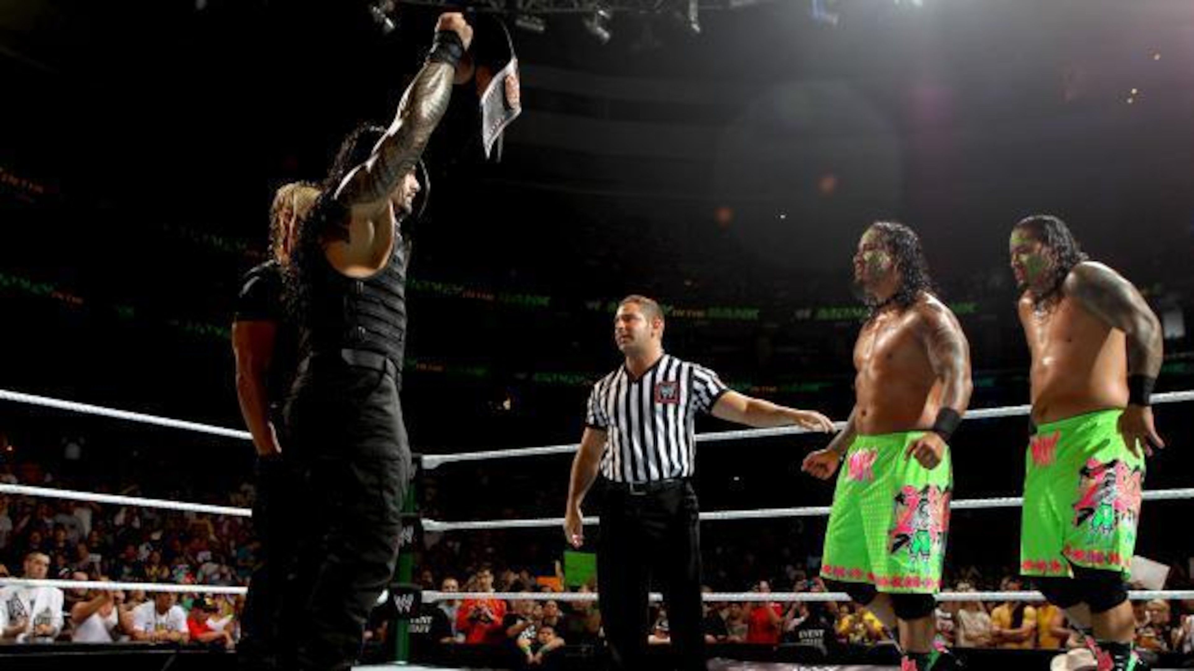The Shield and The Usos come face-to-face.