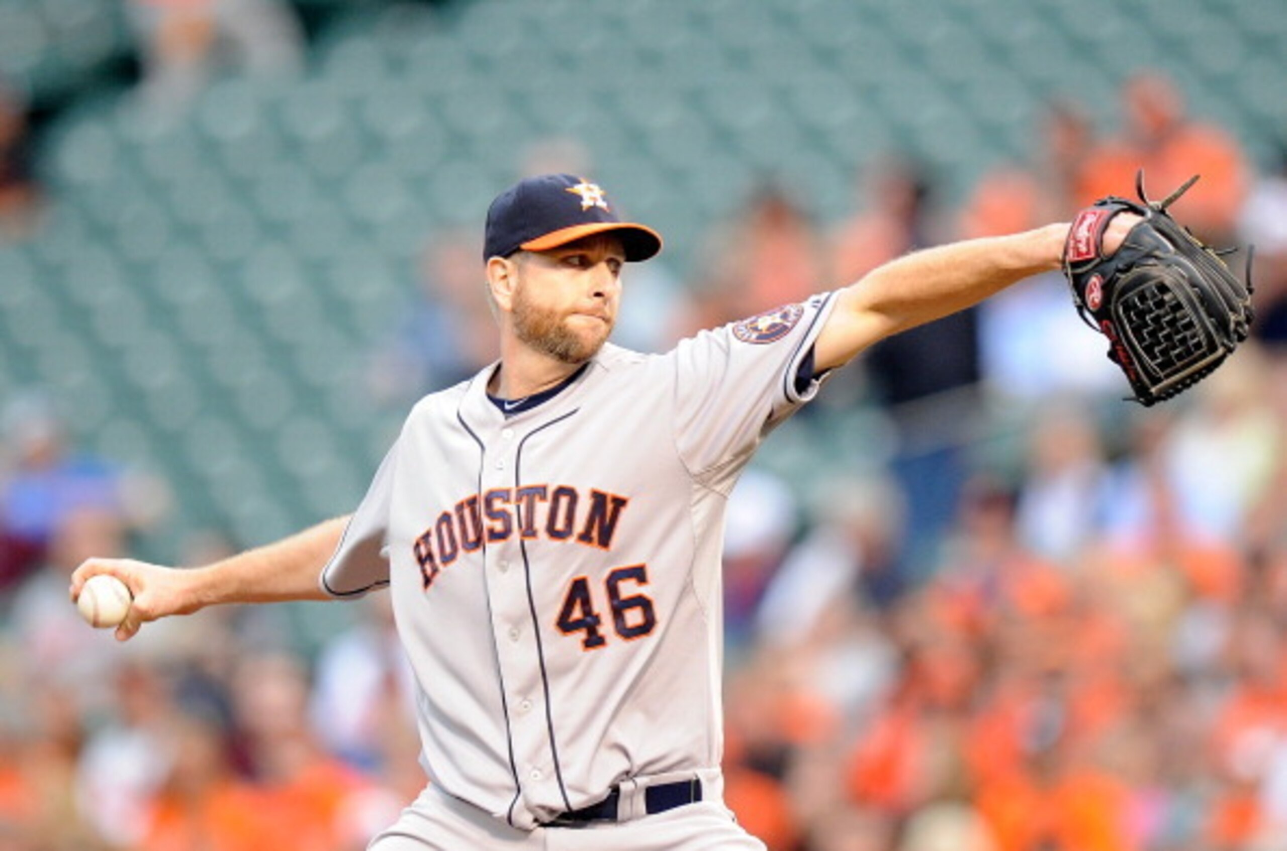 Scott Feldman is the most expensive starter in Houston's rotation.