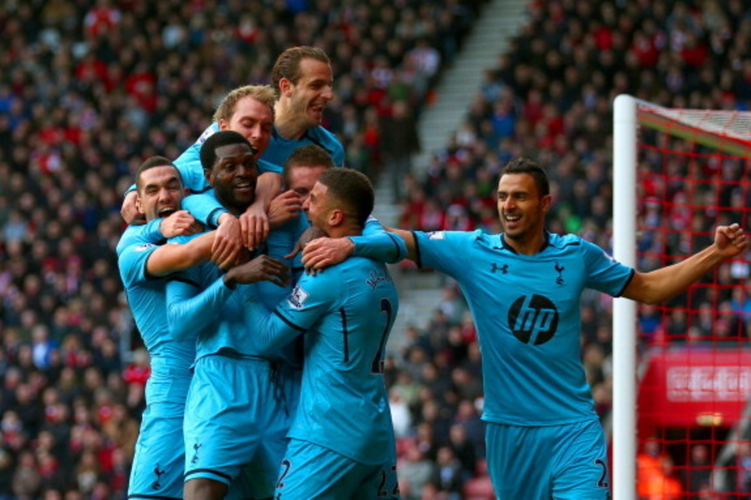 Emmanuel Adebayor scored twice against Southampton on his return to the first-team fold. Will either feature in Spurs' best goals of the season?