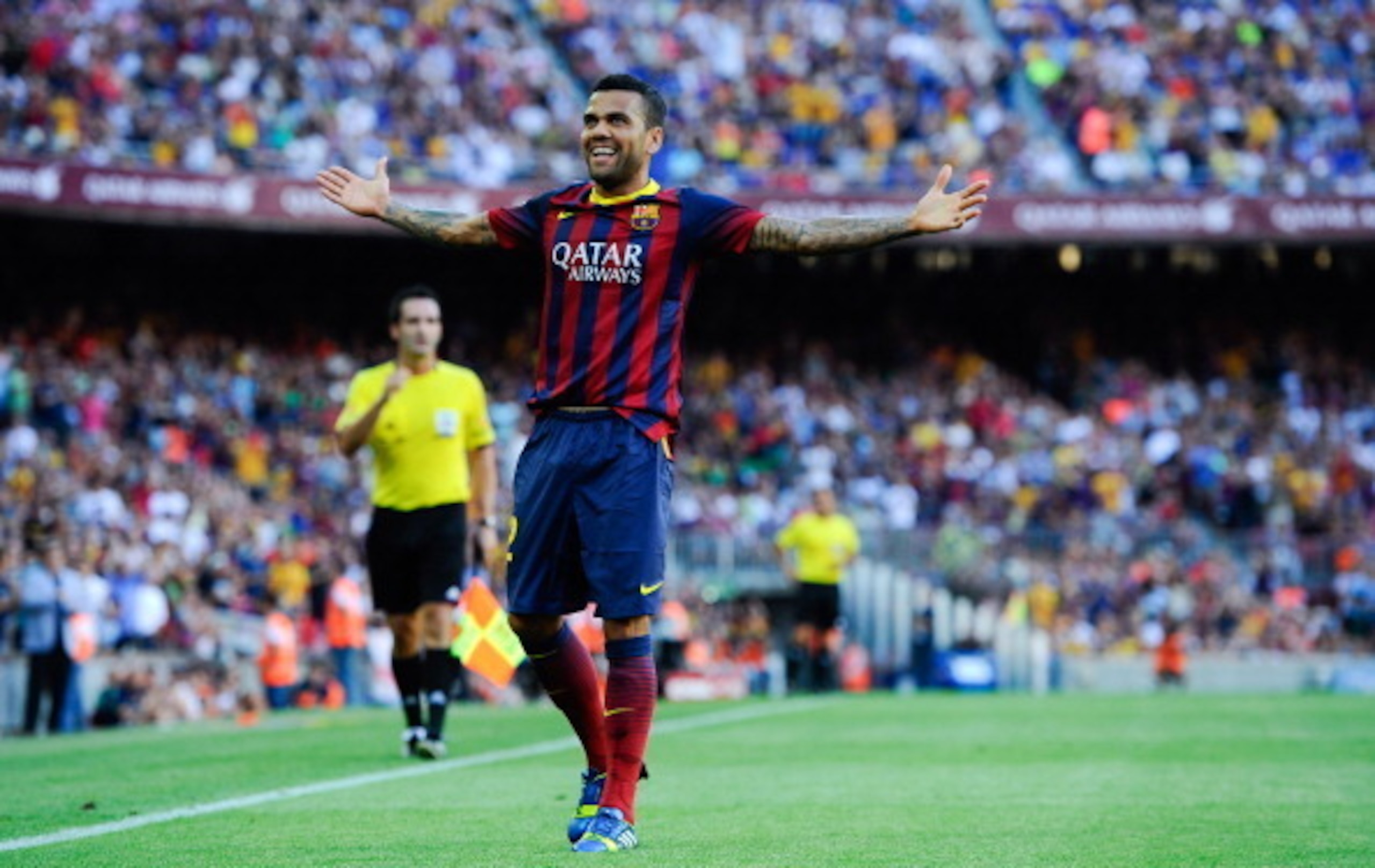 Dani Alves has once again provided the most assists for Lionel Messi.