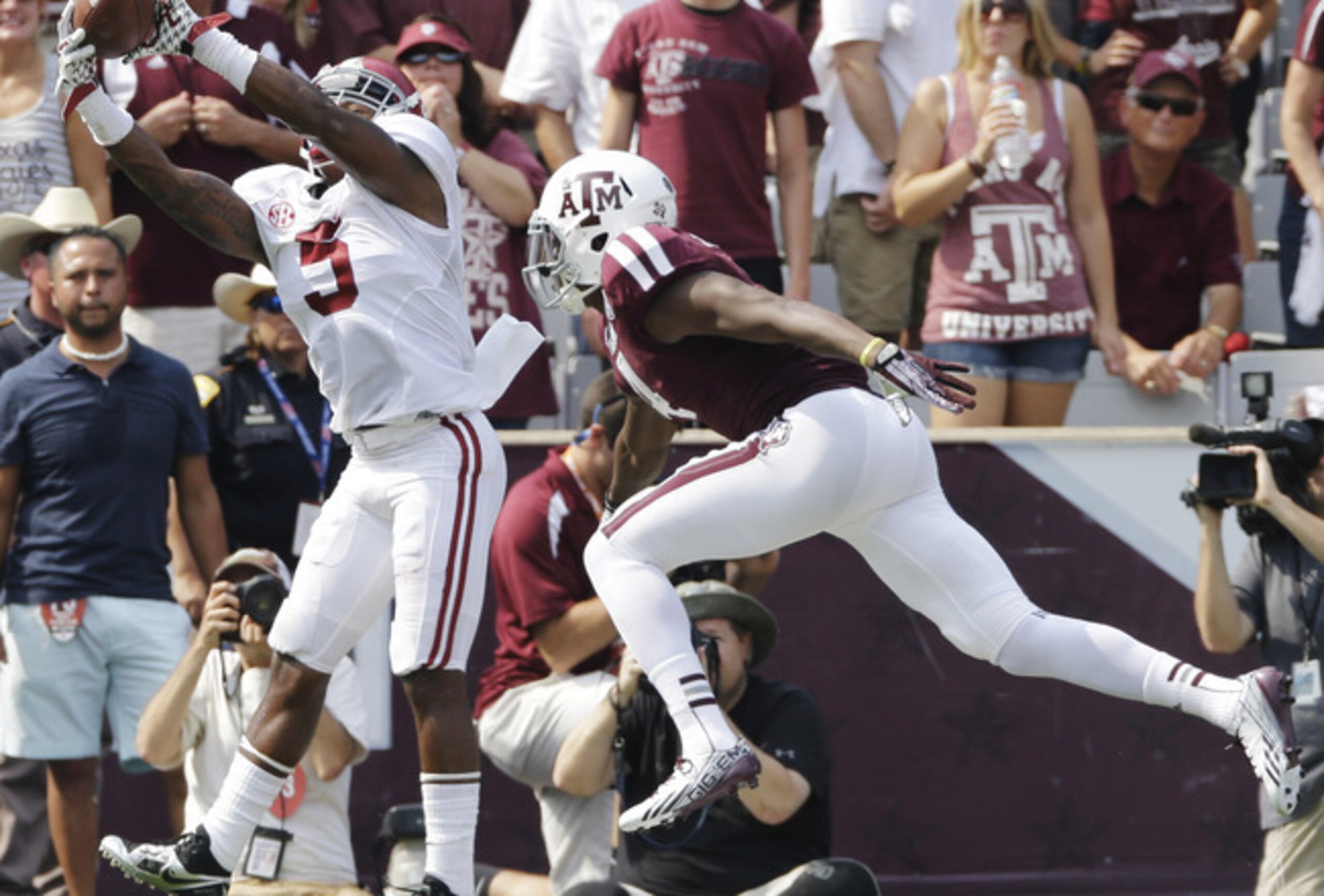 Alabama's veteran cornerbacks will try to hang on against some very talented newcomers.