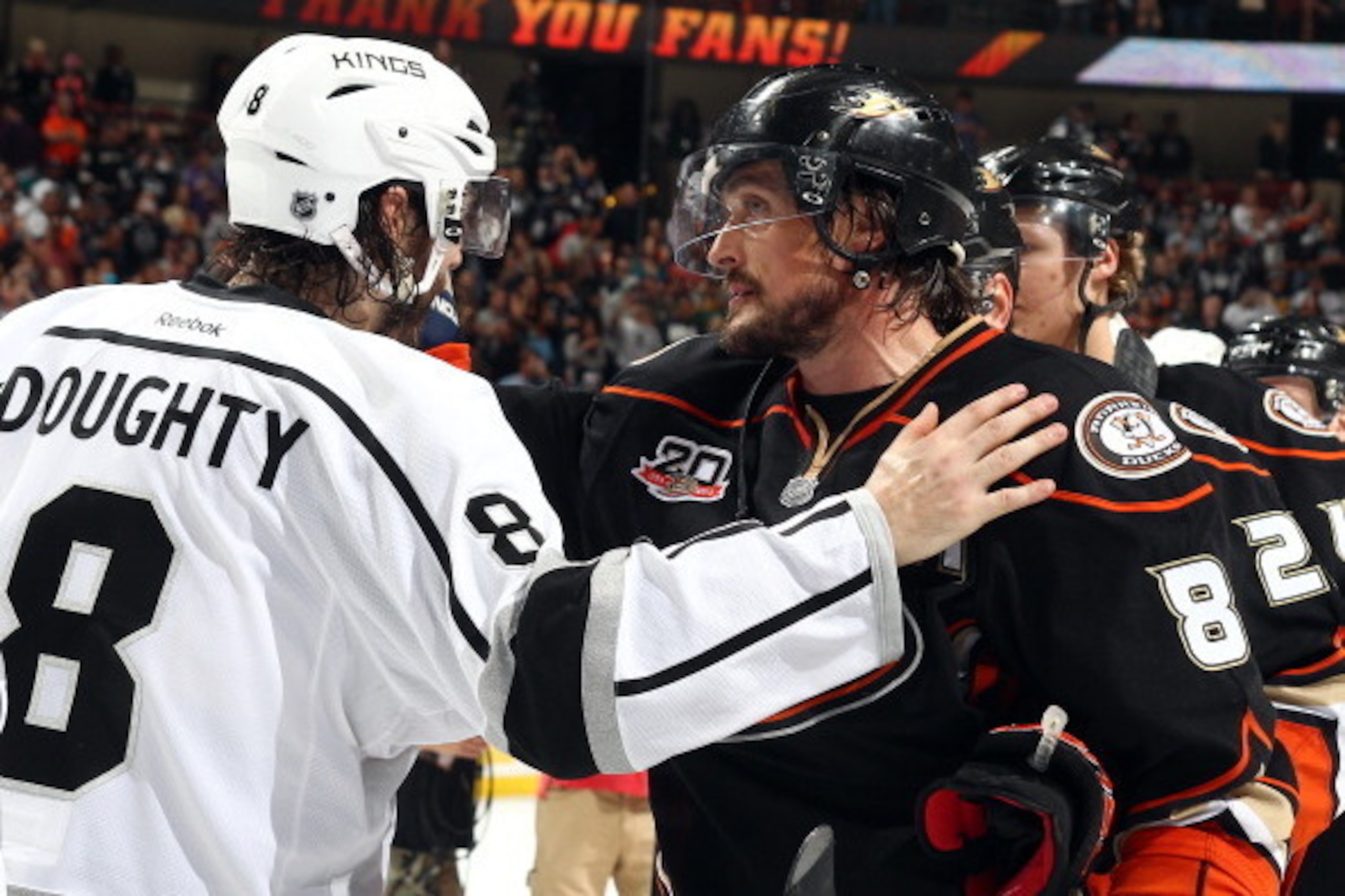 The Ducks season ended after a loss to the Kings in Game 7. The Ducks season ended after a loss to the Kings in Game 7.