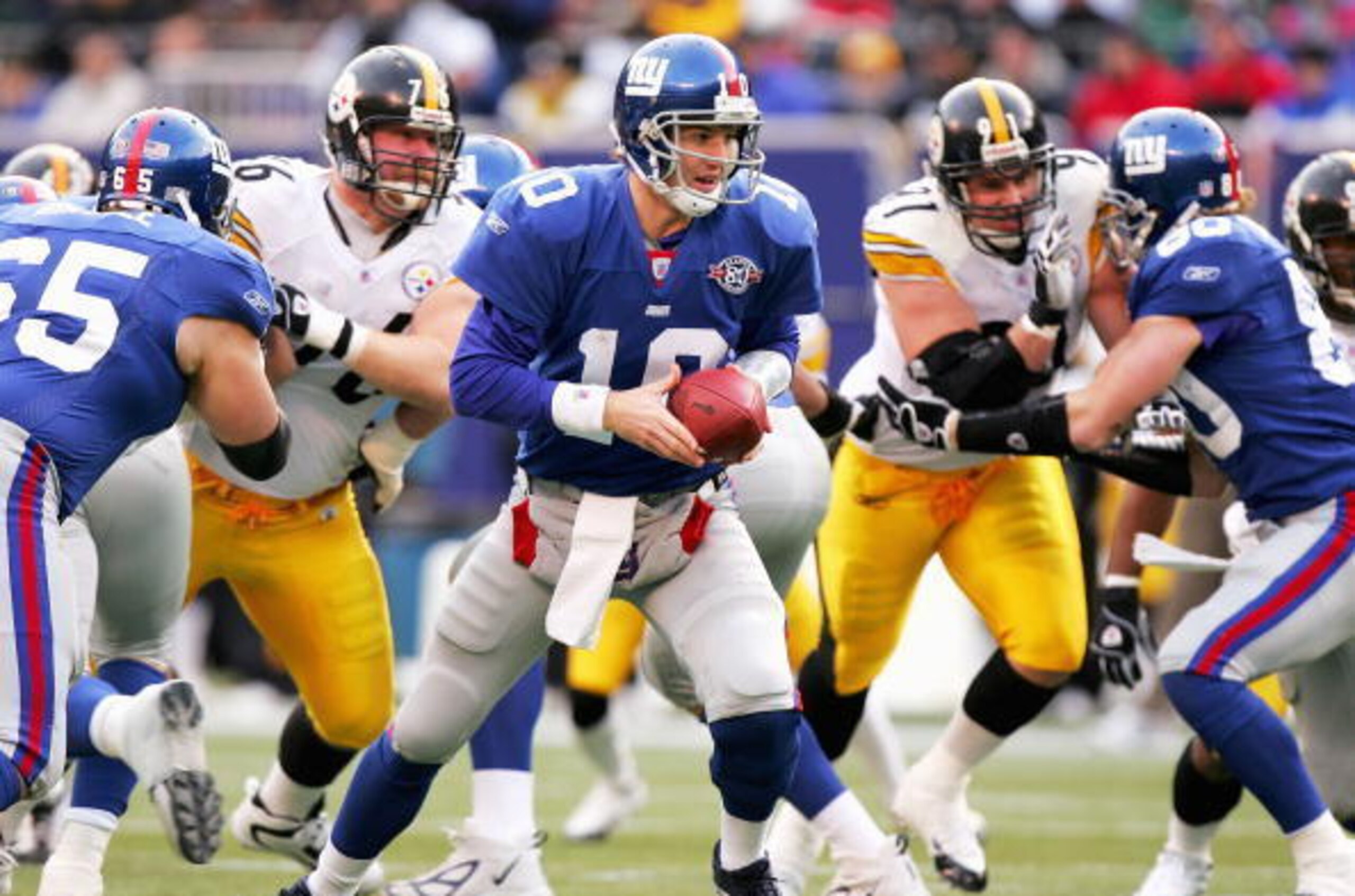 Against one of the best defenses in the league, Manning finally showed an ability to play in the NFL. He finished 16-of-23 for 182 yards, two touchdowns and one controversial late interception in a 33-30 loss.