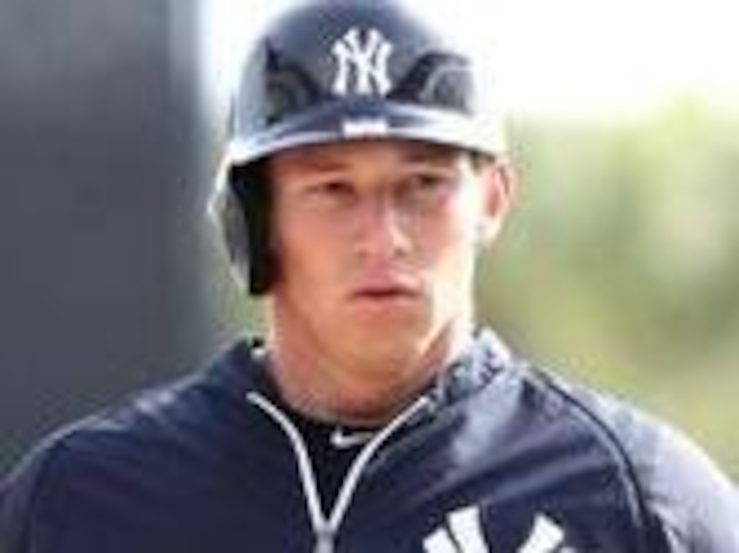 March 11, 2013; New York Yankees center fielder Slade Heathcott (92) works out prior to the game against the St. Louis Cardinals at George M. Steinbrenner Field. Mandatory Credit: Kim Klement-USA TODAY Sports