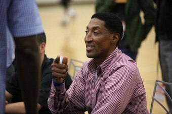 Scottie Pippen at this year's NBA Draft Combine