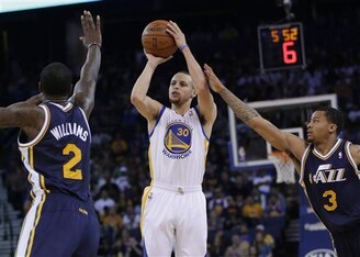 Curry holds the NBA record for three-pointers made in a season (272).