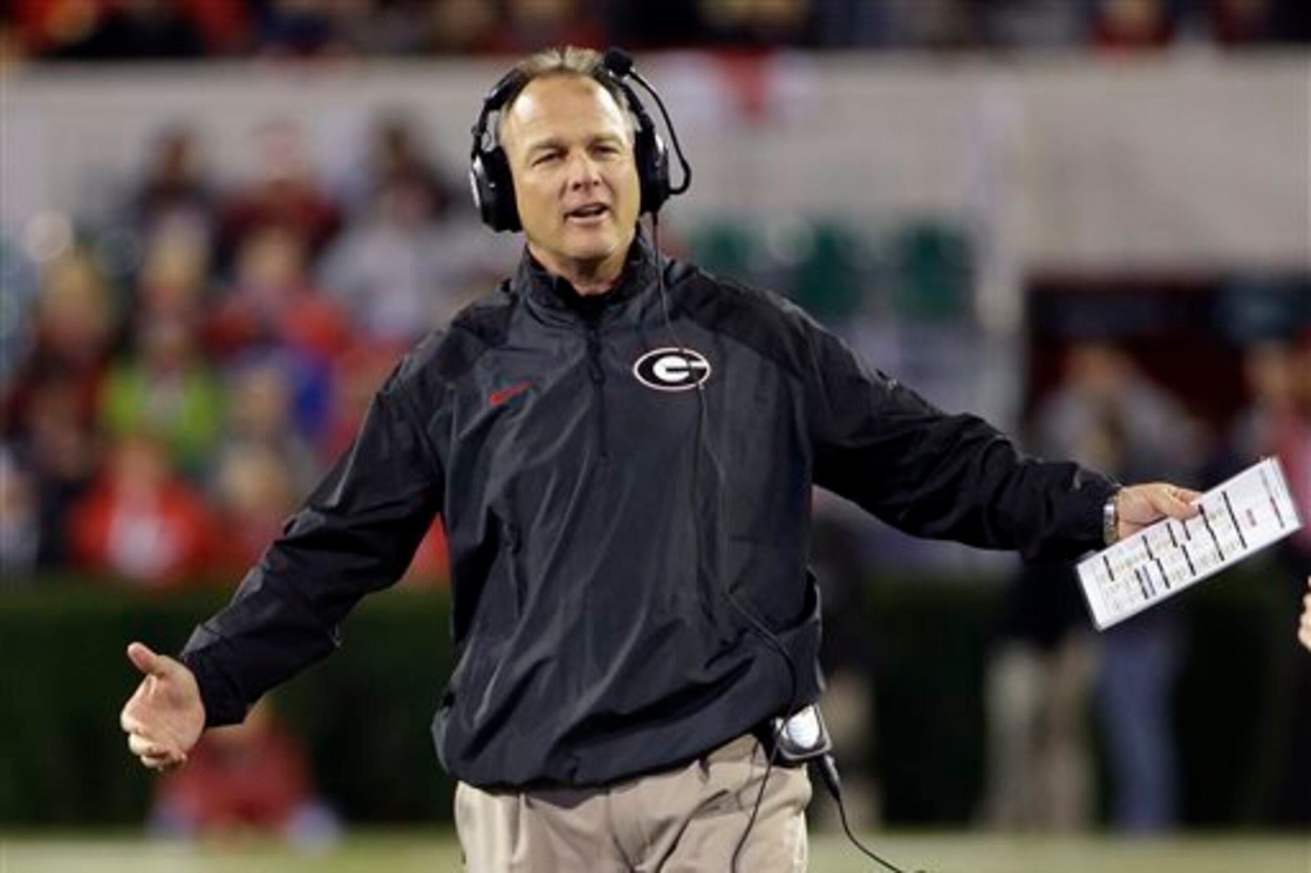 Georgia head coach Mark Richt Georgia head coach Mark Richt