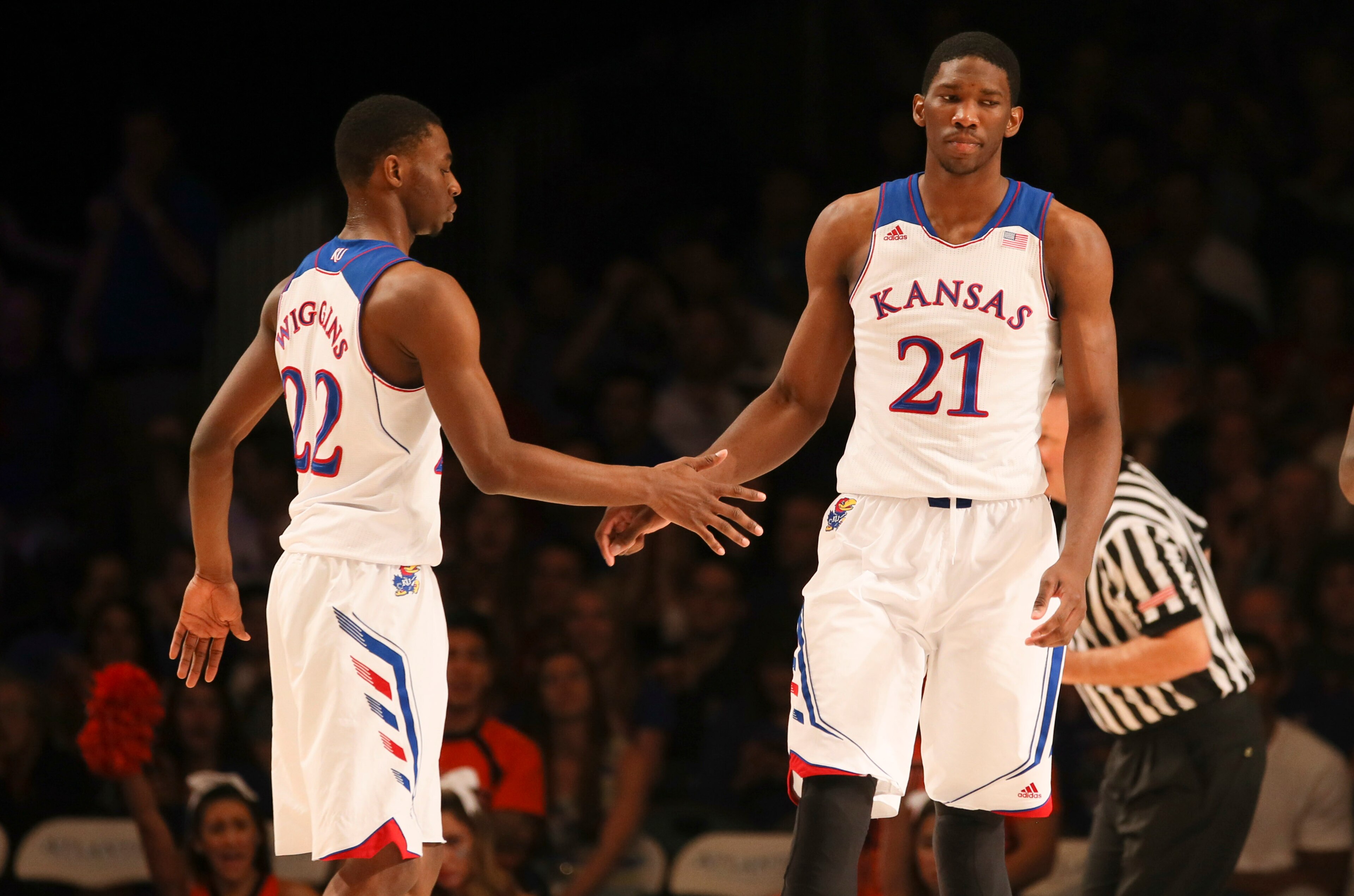 Two of the 76ers' options: Joel Embiid and Andrew Wiggins. Two of the 76ers' options: Joel Embiid and Andrew Wiggins.