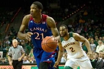 Joel Embiid taking it to Baylor.