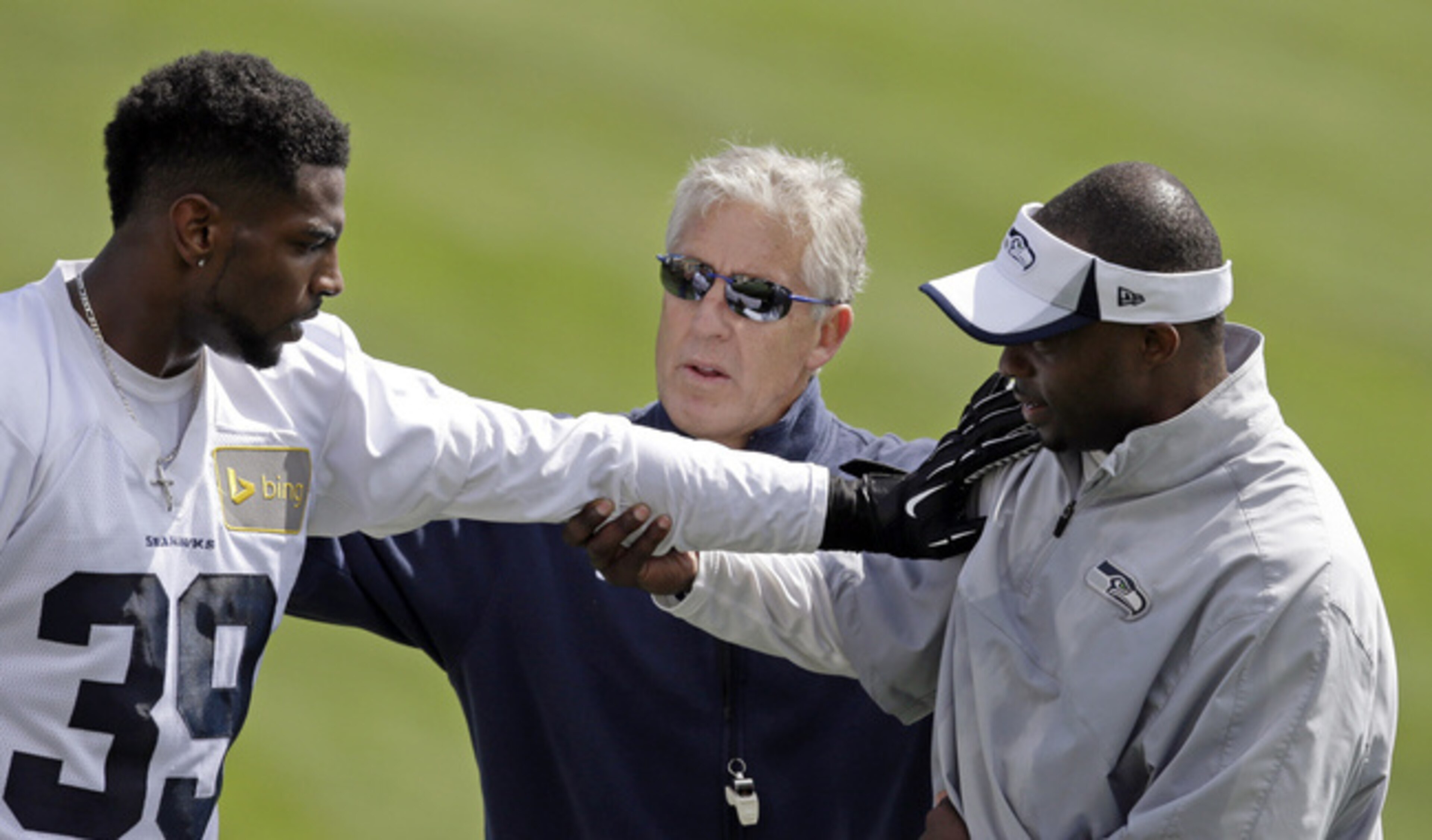 The Seahawks are working with Pinkins to transition to cornerback, which could keep him on the final roster.