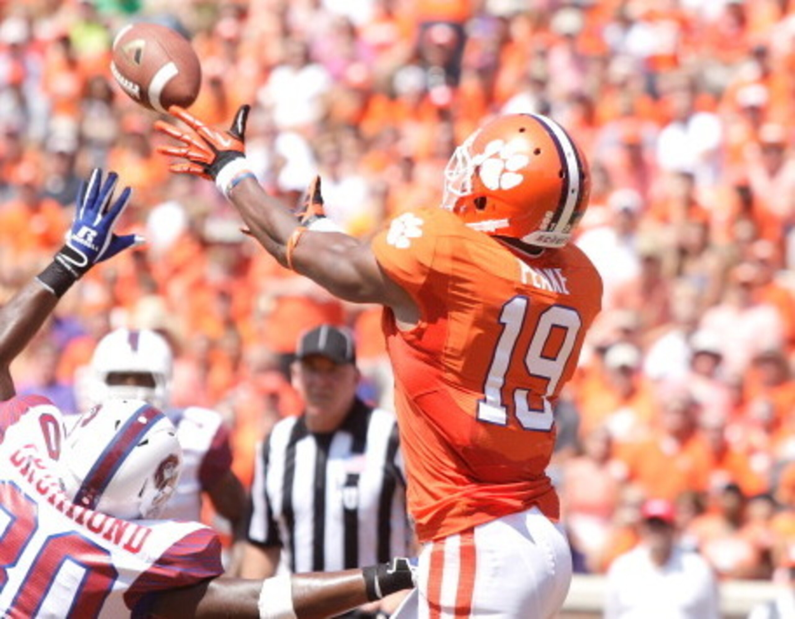 Charone Peake is in prime position to become the main guy at receiver this year.