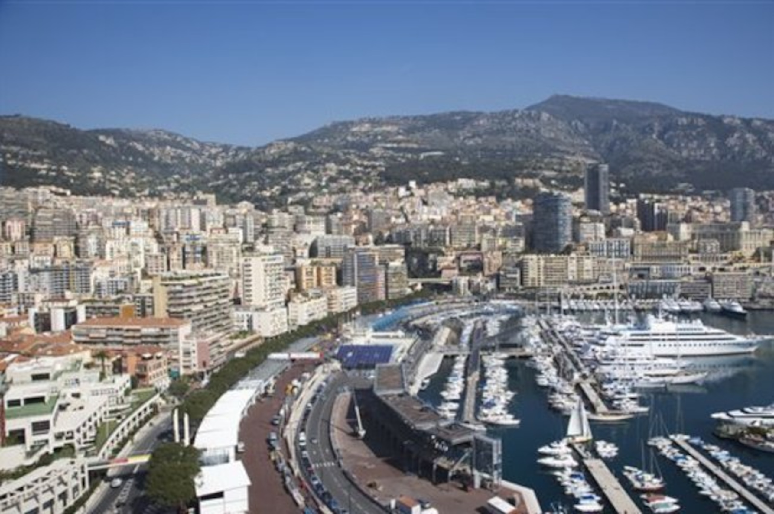 Monaco, including swimming pool, pit lane and pit straight.