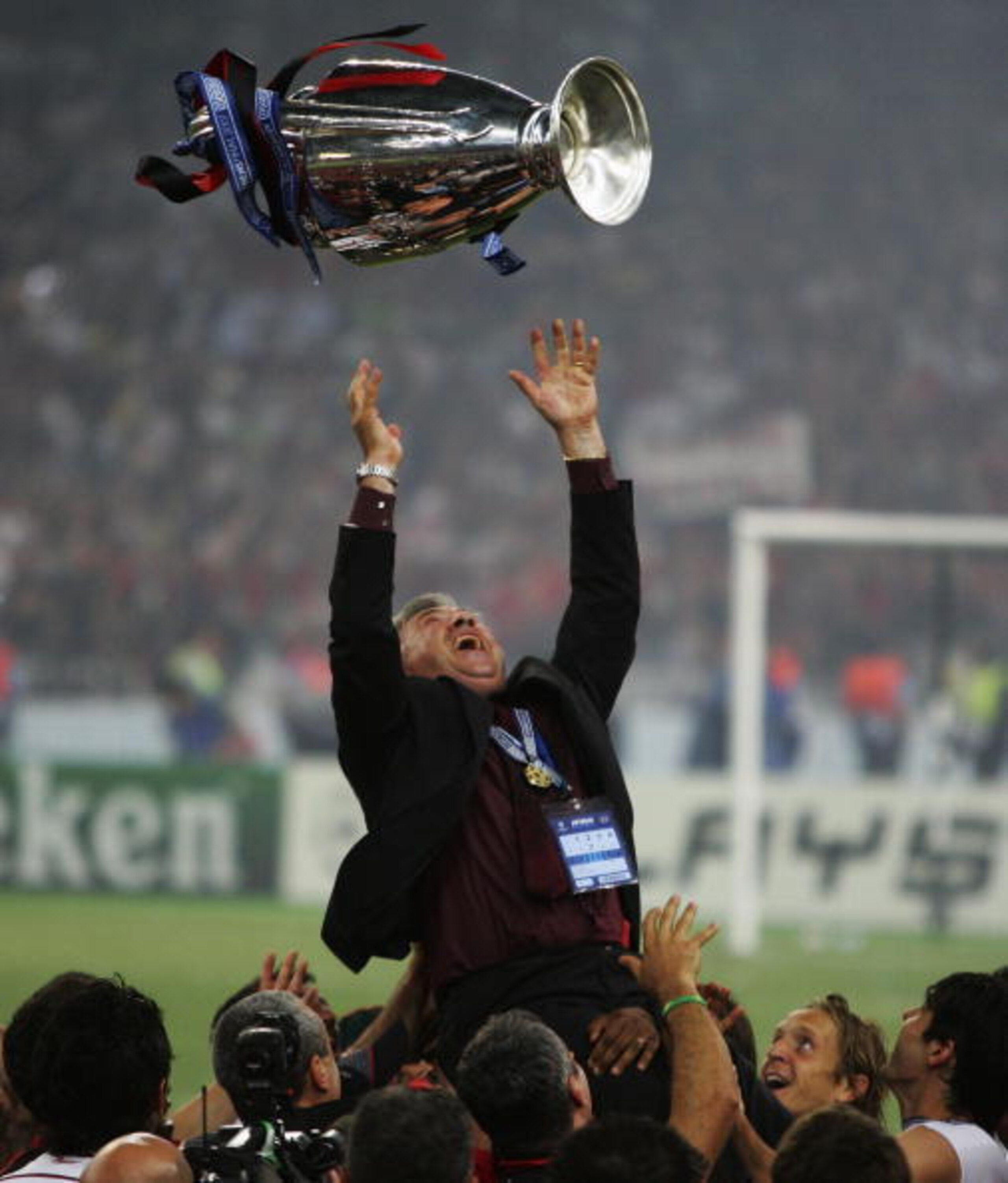 Ancelotti won his second Champions League title with Milan in 2007