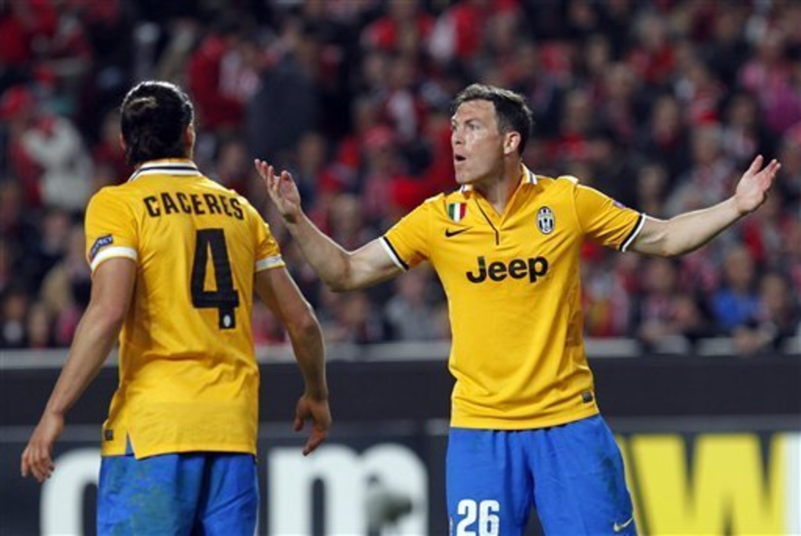 Stephan Lichtsteiner and Martin Caceres (No. 4) are both excellent options at right-back.