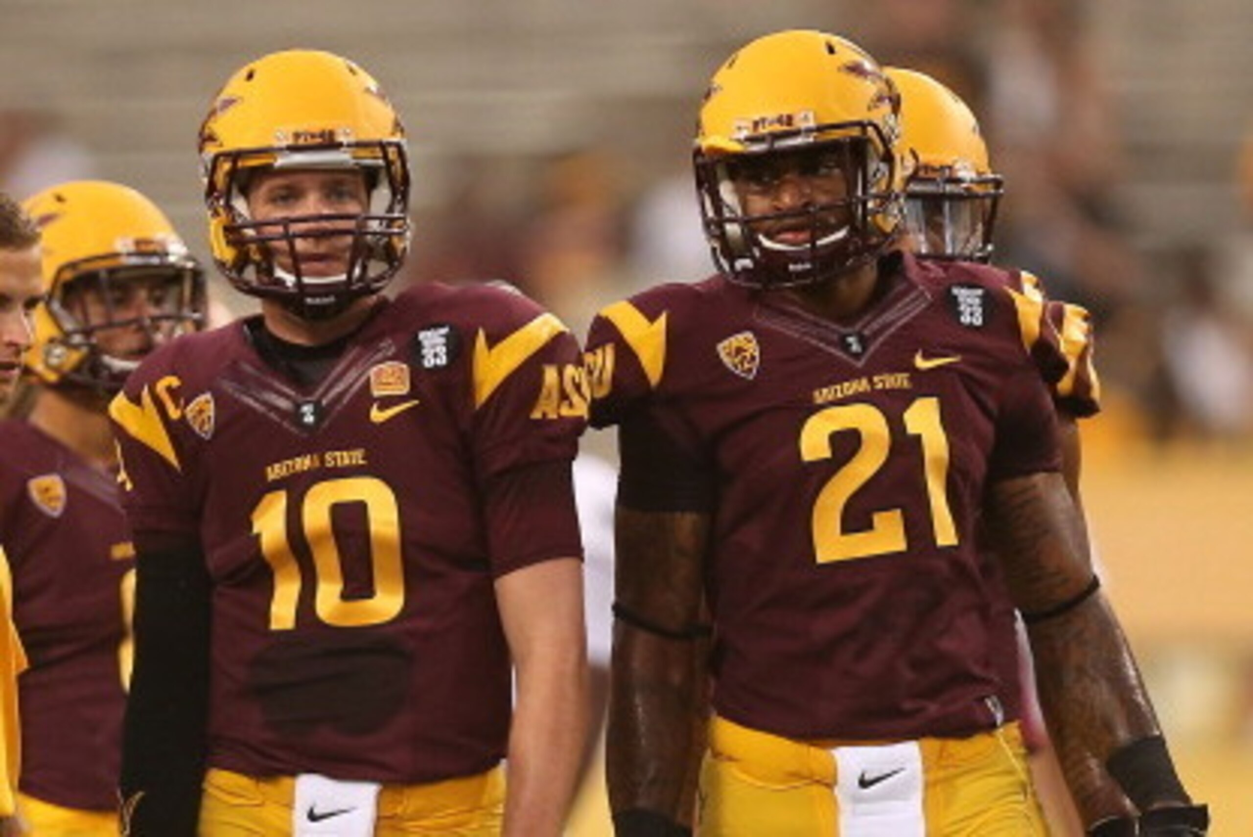 Arizona State QB Taylor Kelly and WR Jaelen Strong will be looking to light up secondaries again in 2014