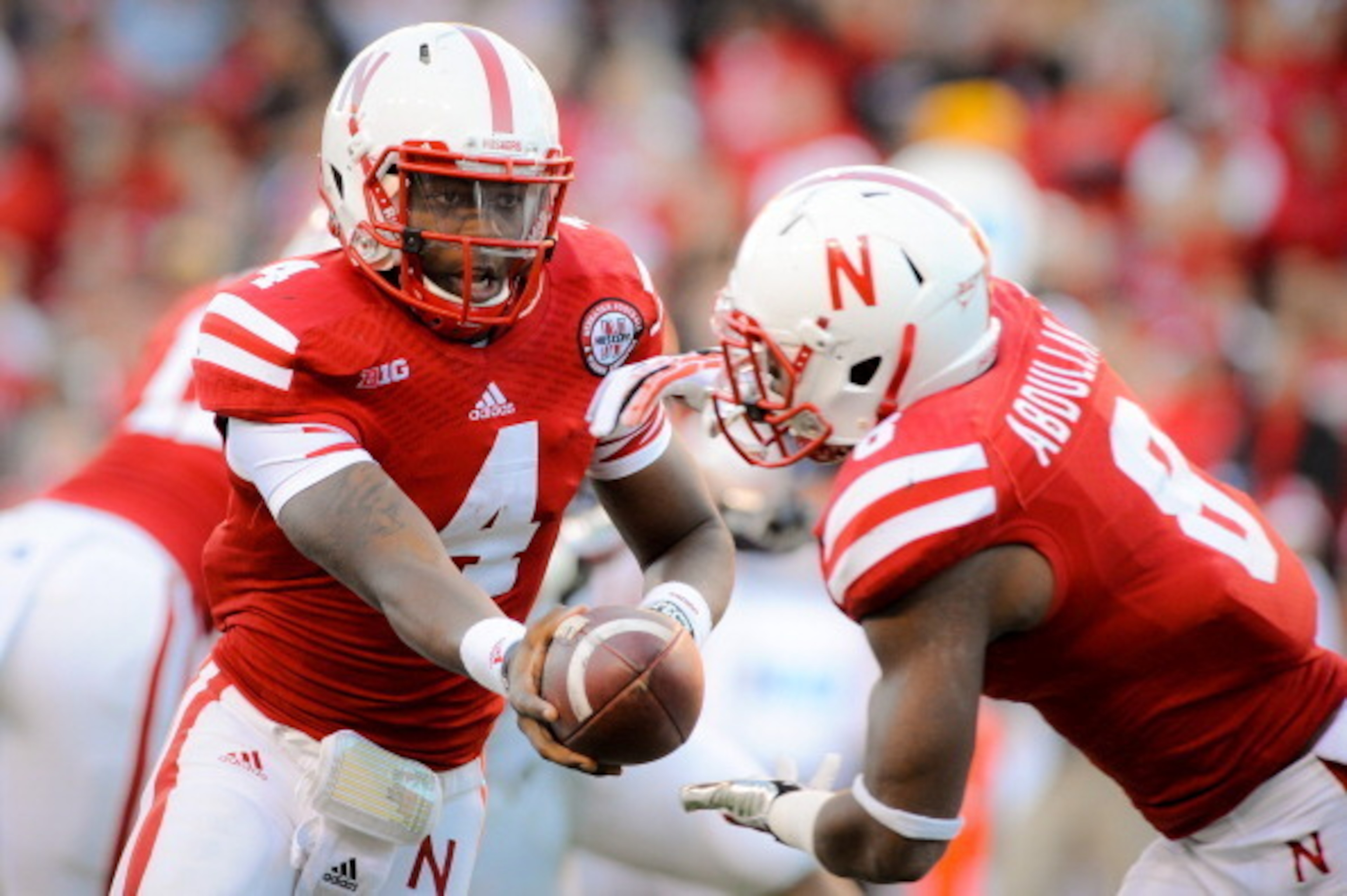 QB Tommy Armstrong and RB Ameer Abdullah QB Tommy Armstrong and RB Ameer Abdullah