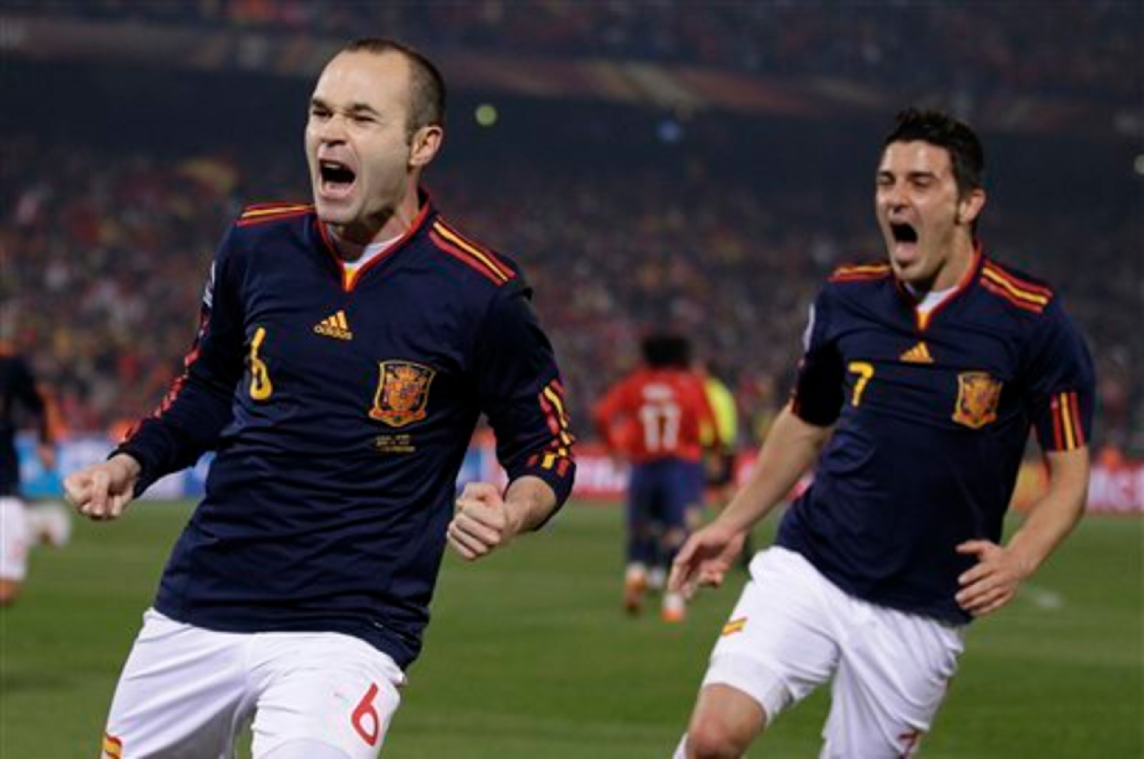 Iniesta netted Spain's second vs. Chile.
