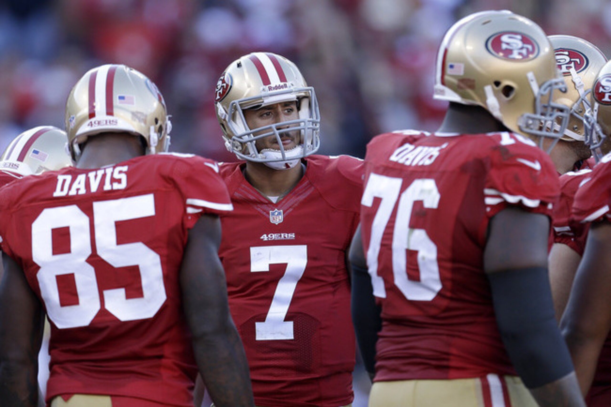 Offensive stalwarts such as Colin Kaepernick, Vernon Davis and Anthony Davis are difficult to rank.
