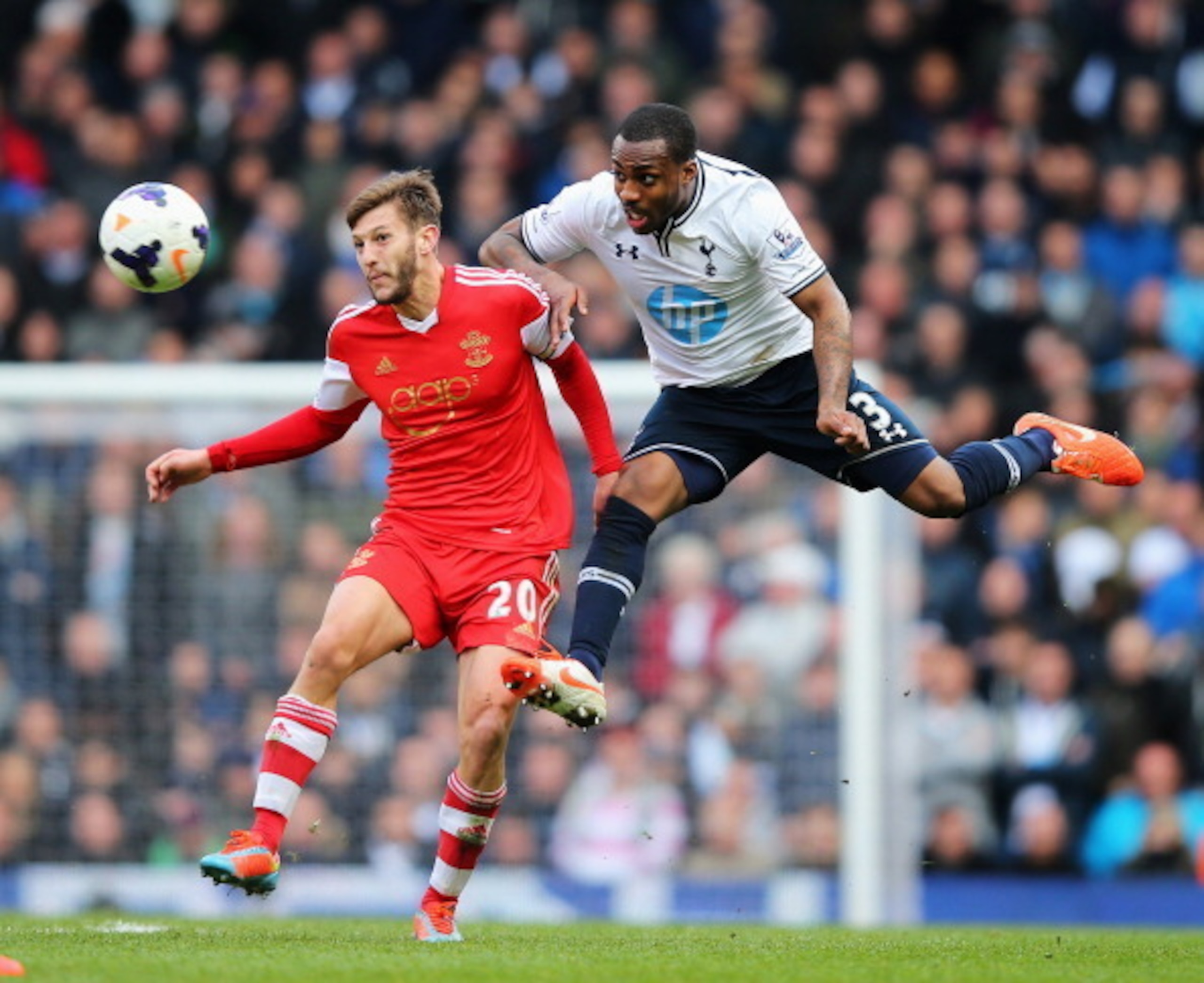 Adam Lallana in action at White Hart Lane in March.
