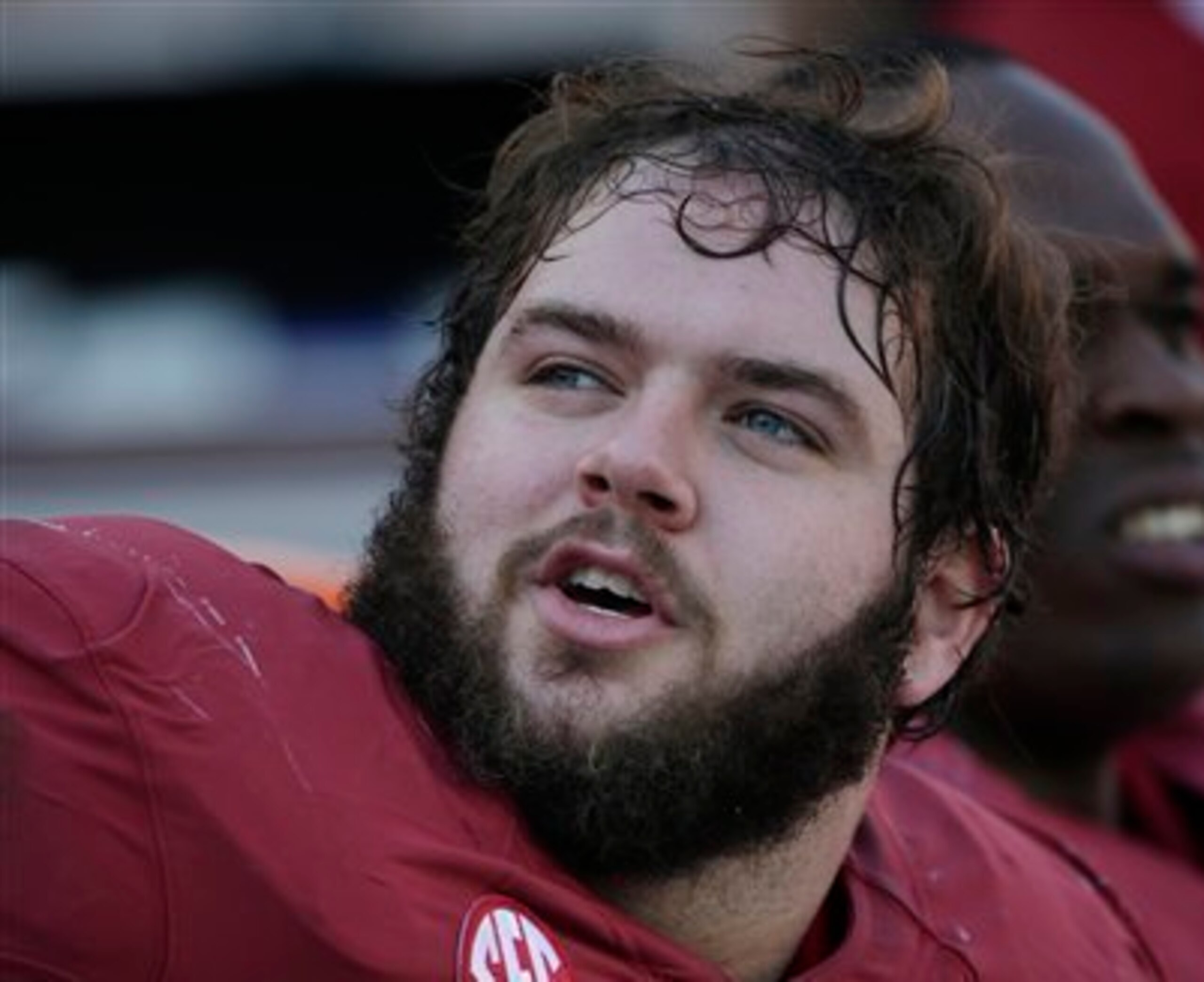 Tackle Austin Shepherd usually starts his playoff beard in June. Tackle Austin Shepherd usually starts his playoff beard in June.