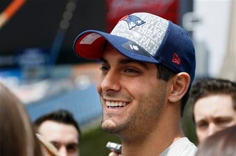 Jimmy Garoppolo missed OTAs for the NFLPA Rookie Premiere.