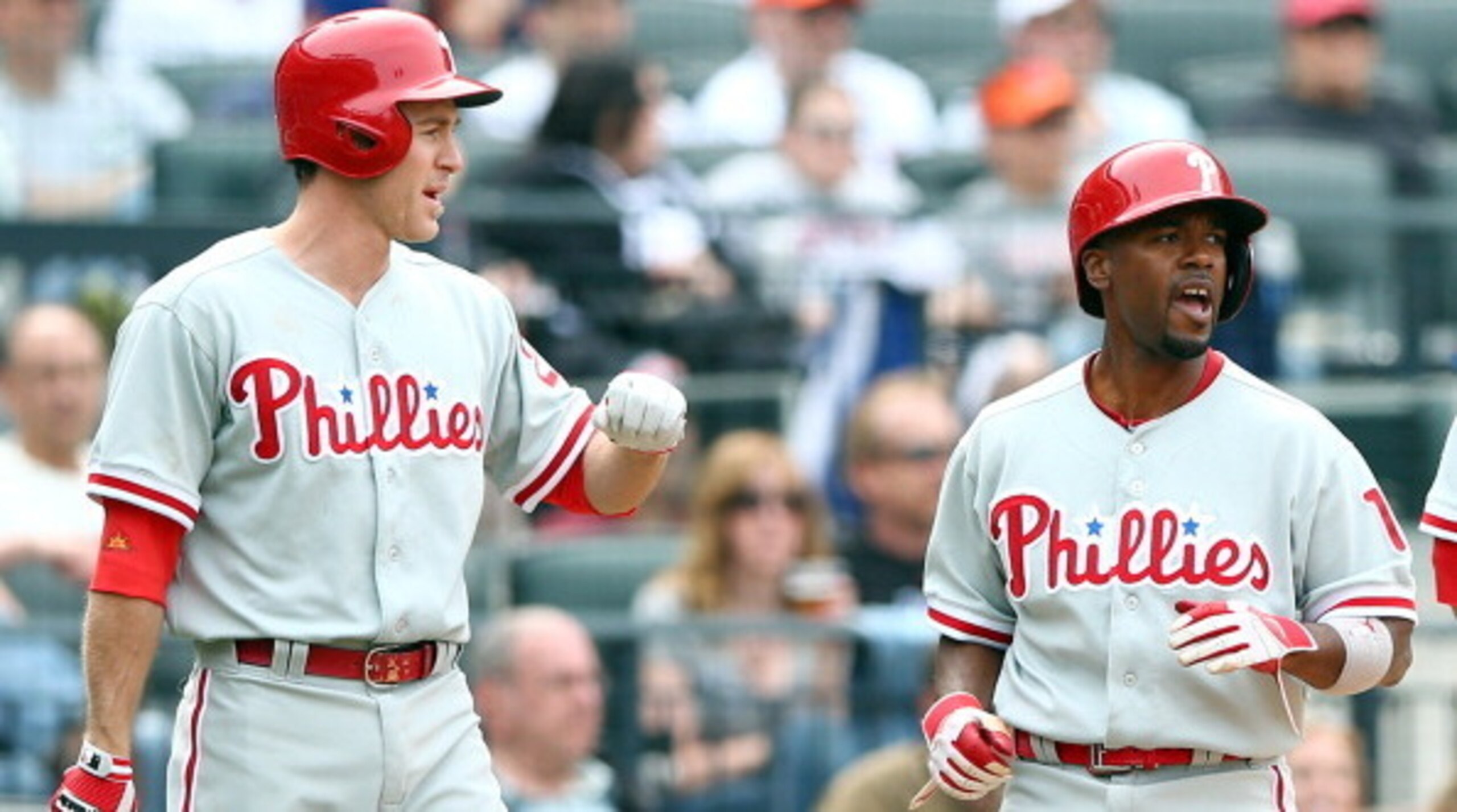 Chase Utley and Jimmy Rollins. Chase Utley and Jimmy Rollins.