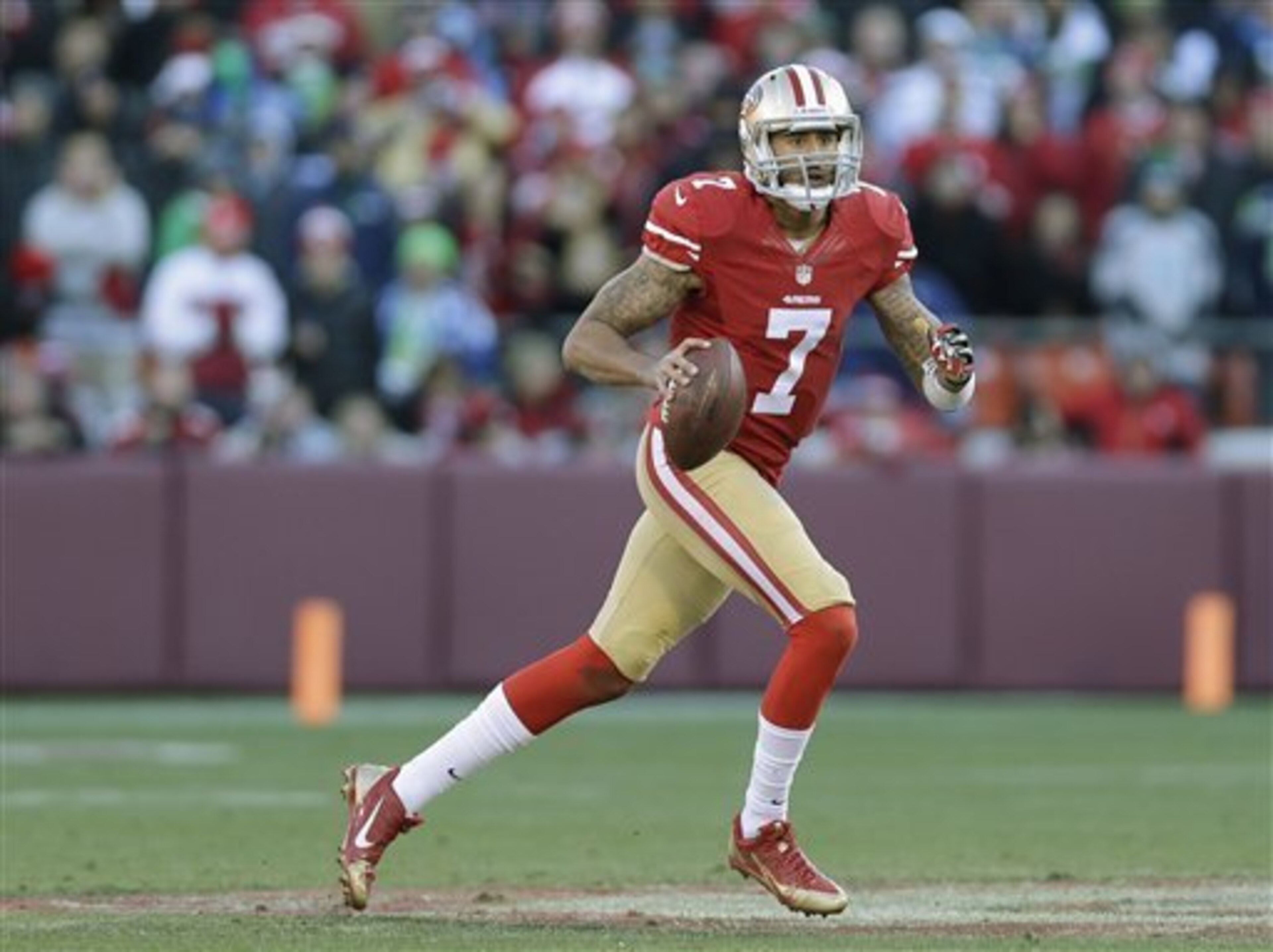Colin Kaepernick can beat the opposition with his arm and his legs.