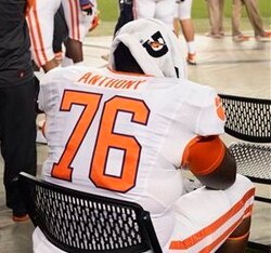 Junior offensive tackle Shaq Anthony