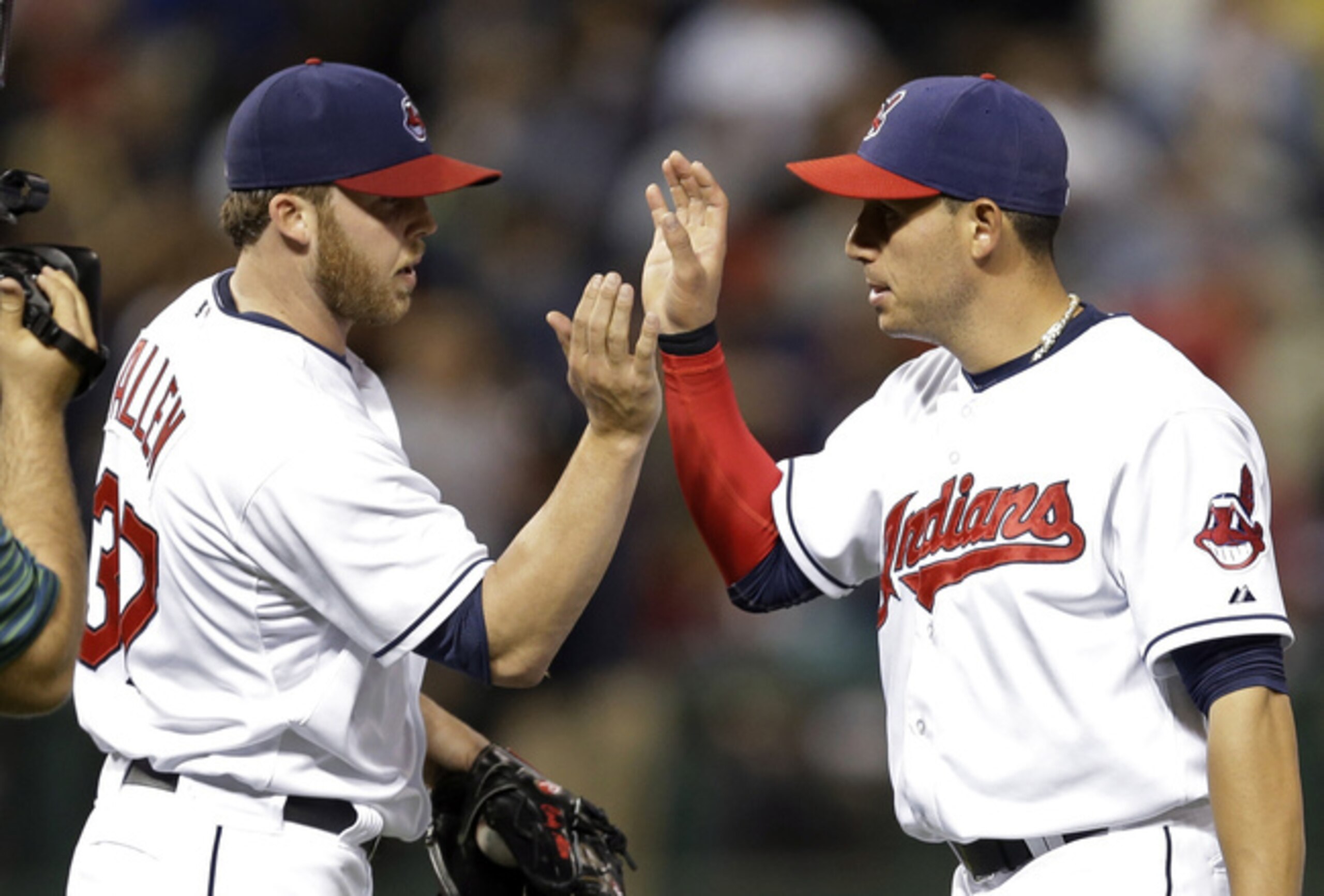 Codey Allen (left) appears to have earned a shot to close in Cleveland. If he's a free agent in your league, make the add.