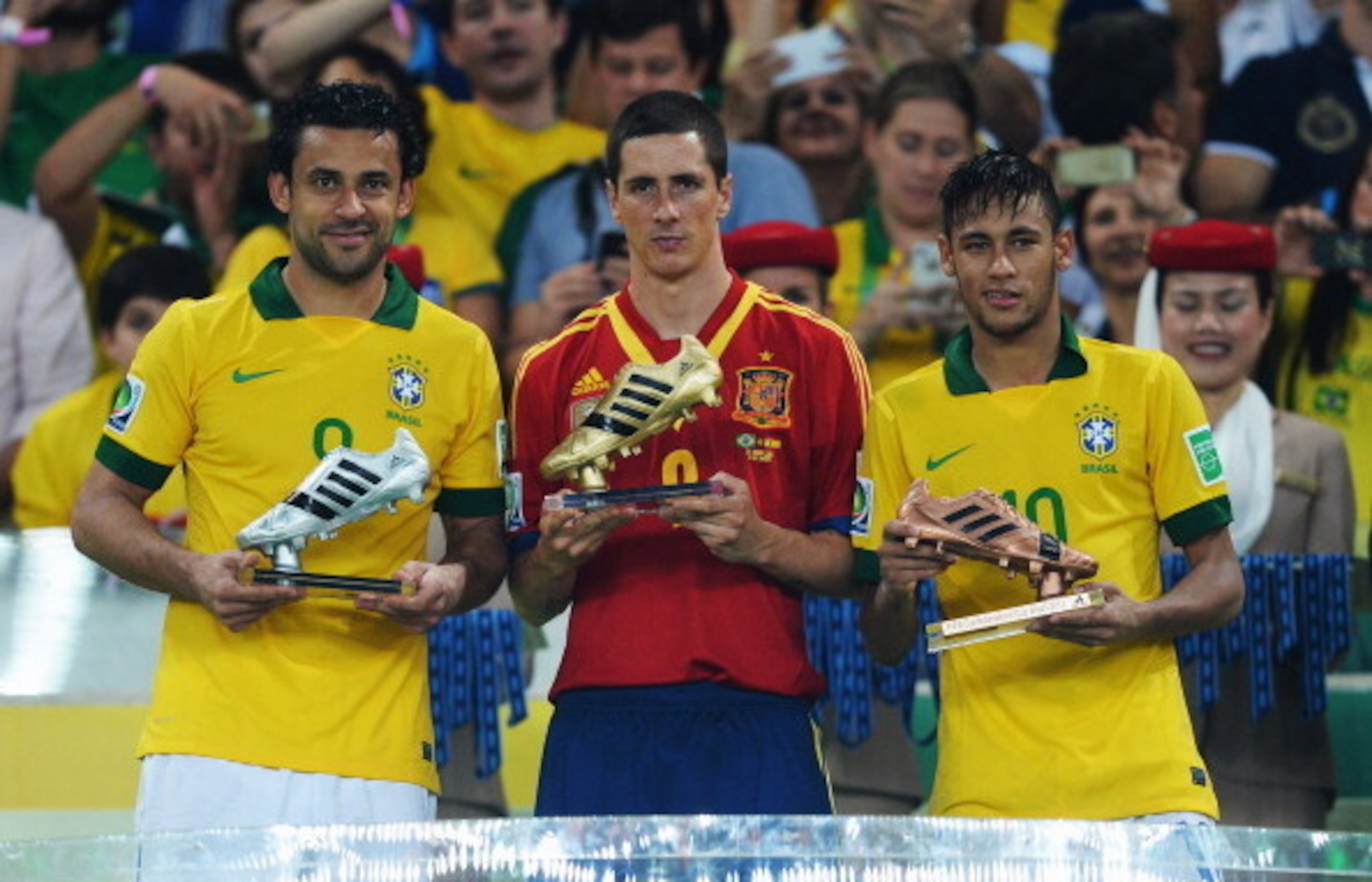 Brazil beat Spain in the Confederations Cup.
