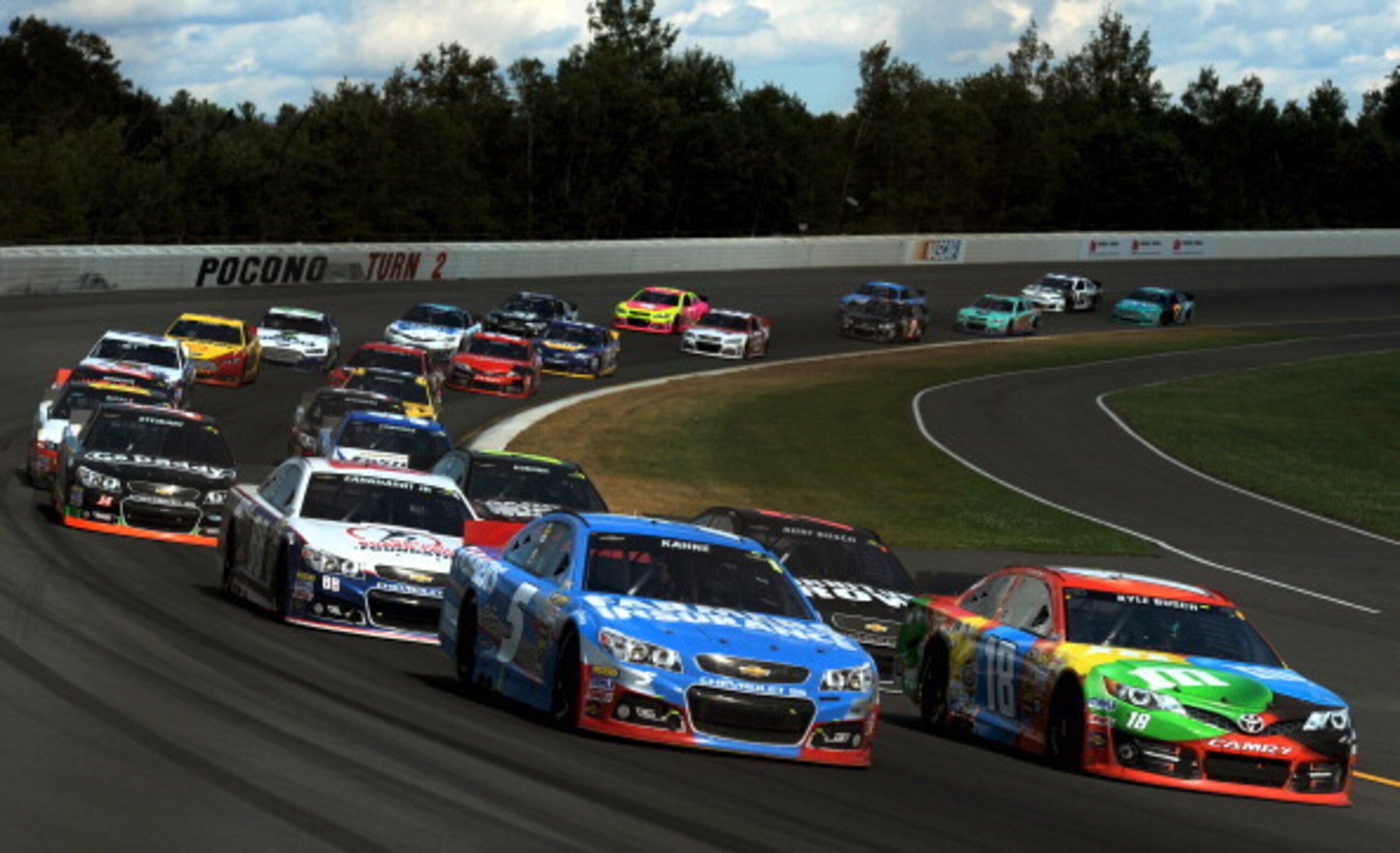 The Tunnel Turn at Pocono Raceway.