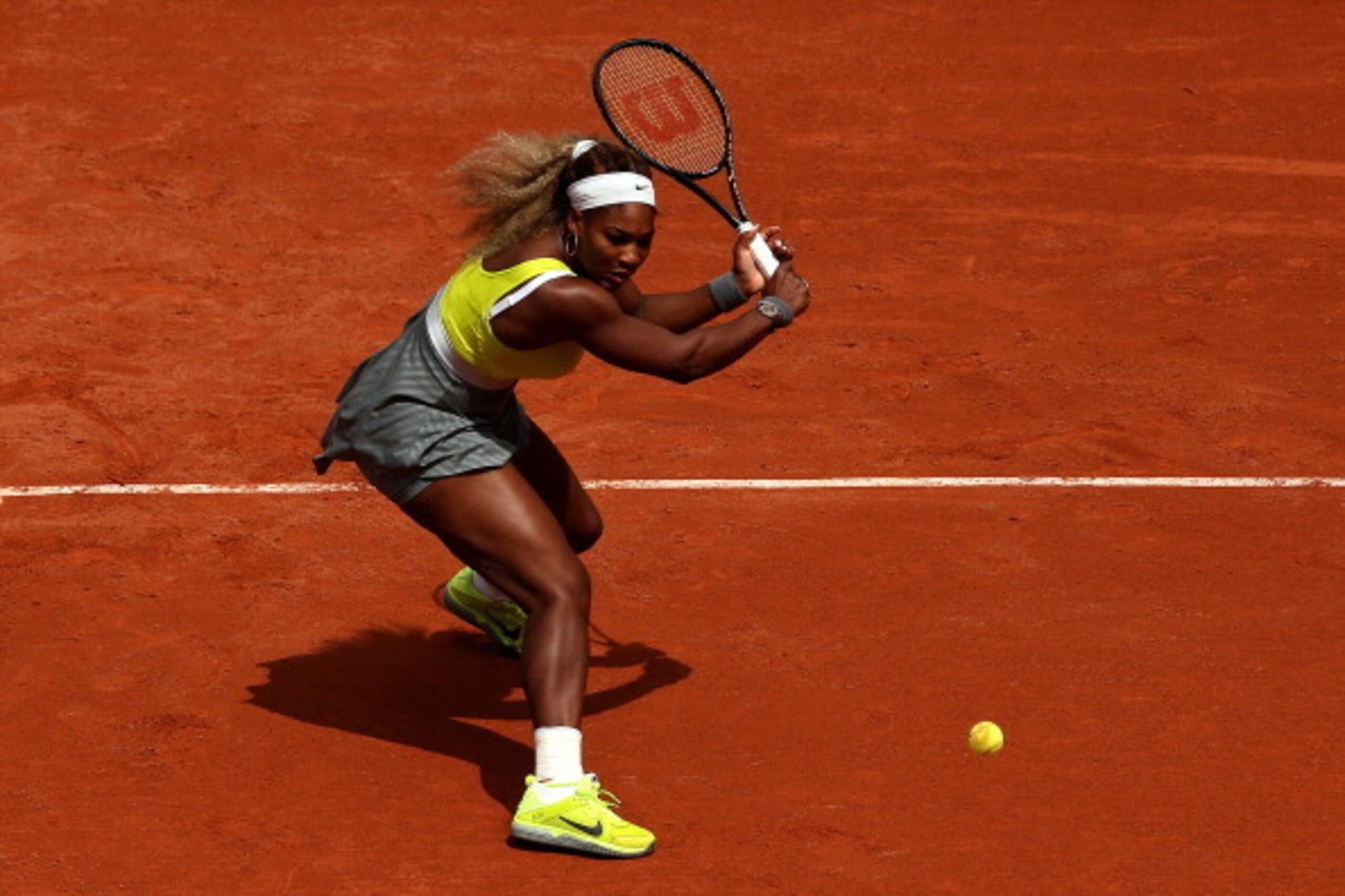 Serena Williams during her second-round match at the 2014 French Open. Serena Williams during her second-round match at the 2014 French Open.