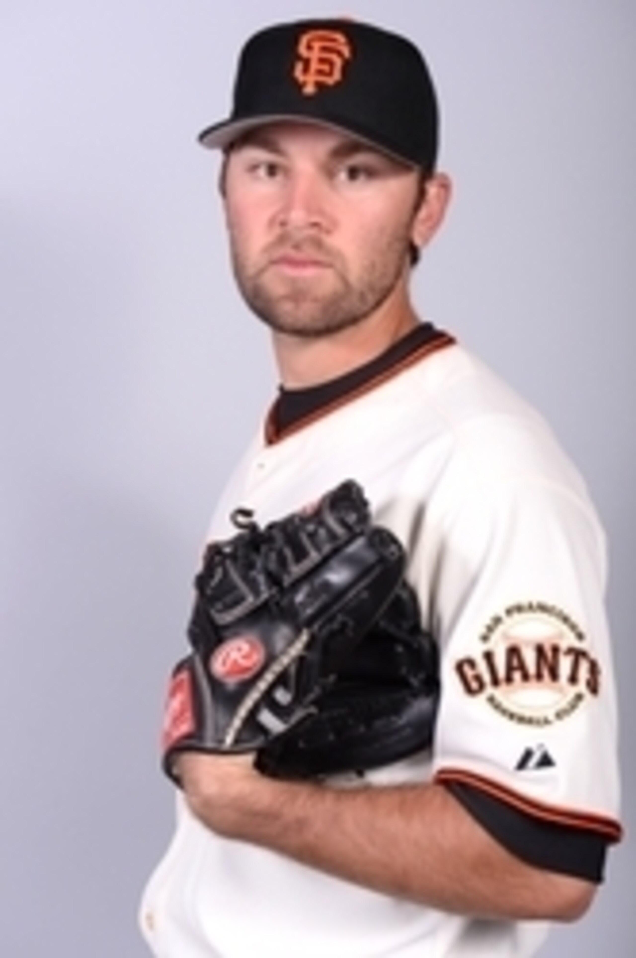 Feb 23, 2014; Scottsdale, AZ, USA; San Francisco Giants relief pitcher Brett Bochy (76) poses for a photo during photo day at Scottsdale Stadium. Mandatory Credit: Joe Camporeale-USA TODAY Sports
