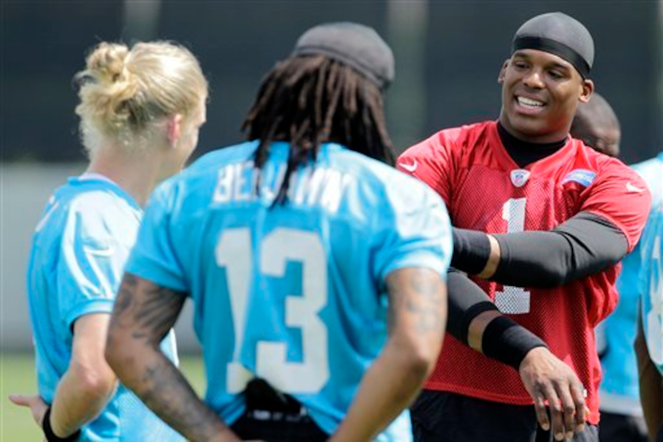 Rookie receiver Kelvin Benjamin and quarterback Cam Newton