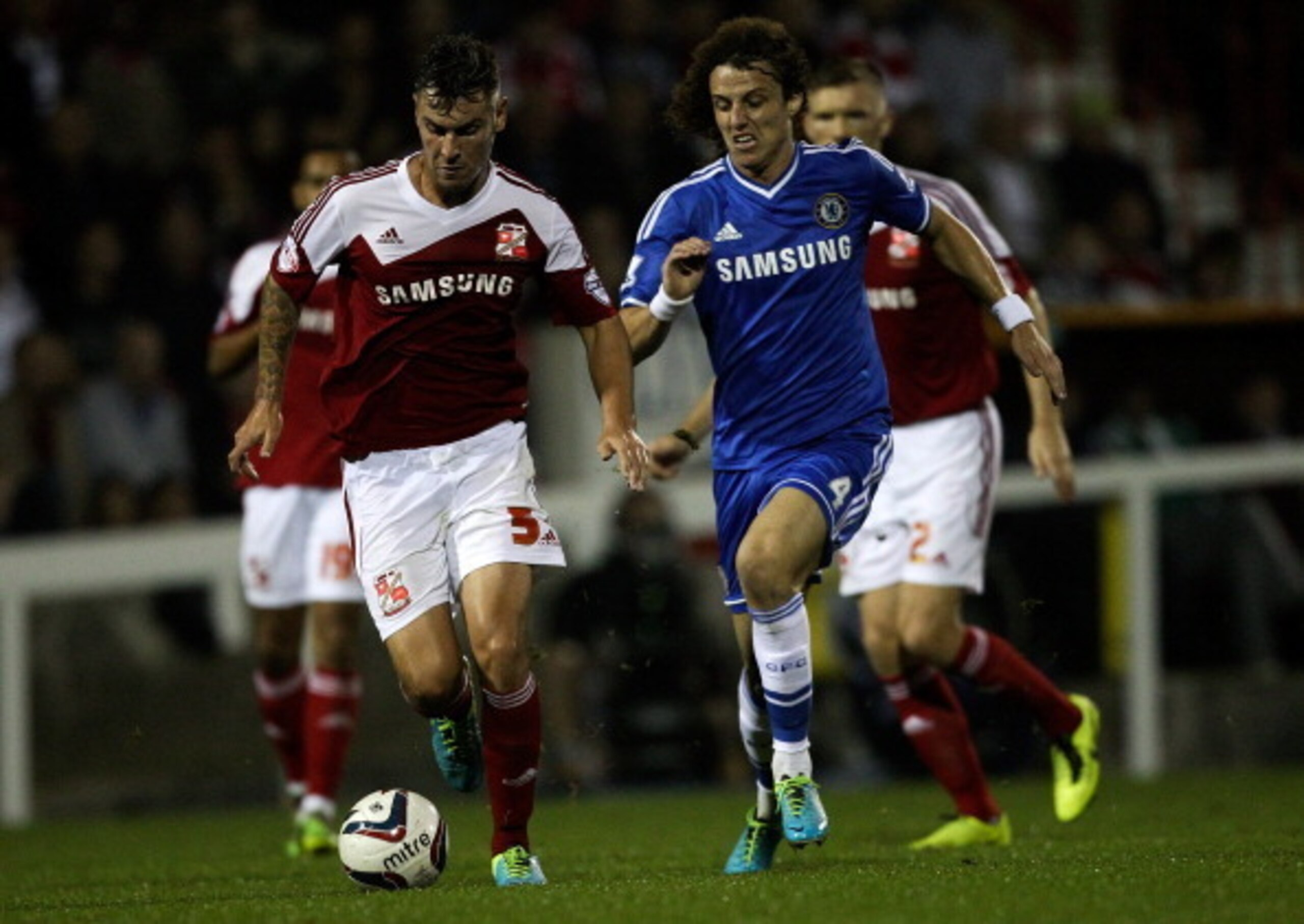 Grant Hall in action against Chelsea in the Capital One Cup last season.