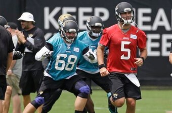 Beadles (No. 68) at OTAs