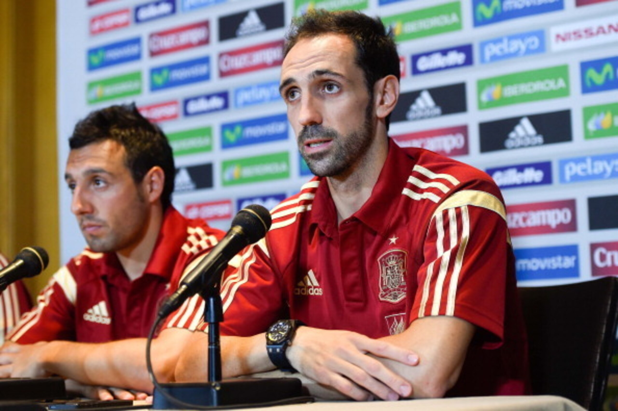 Juanfran (right) put in a fine display.