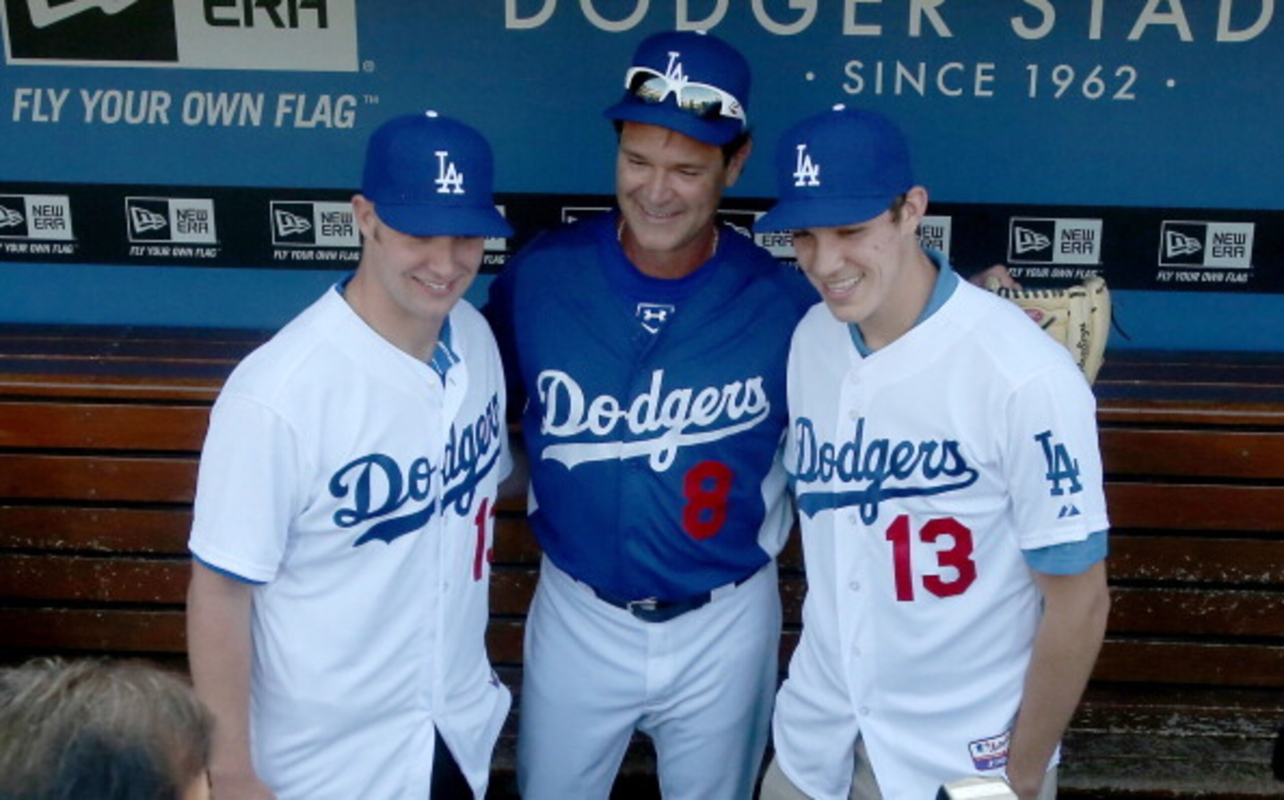 Windle, right, with Chris Anderson and Don Mattingly
