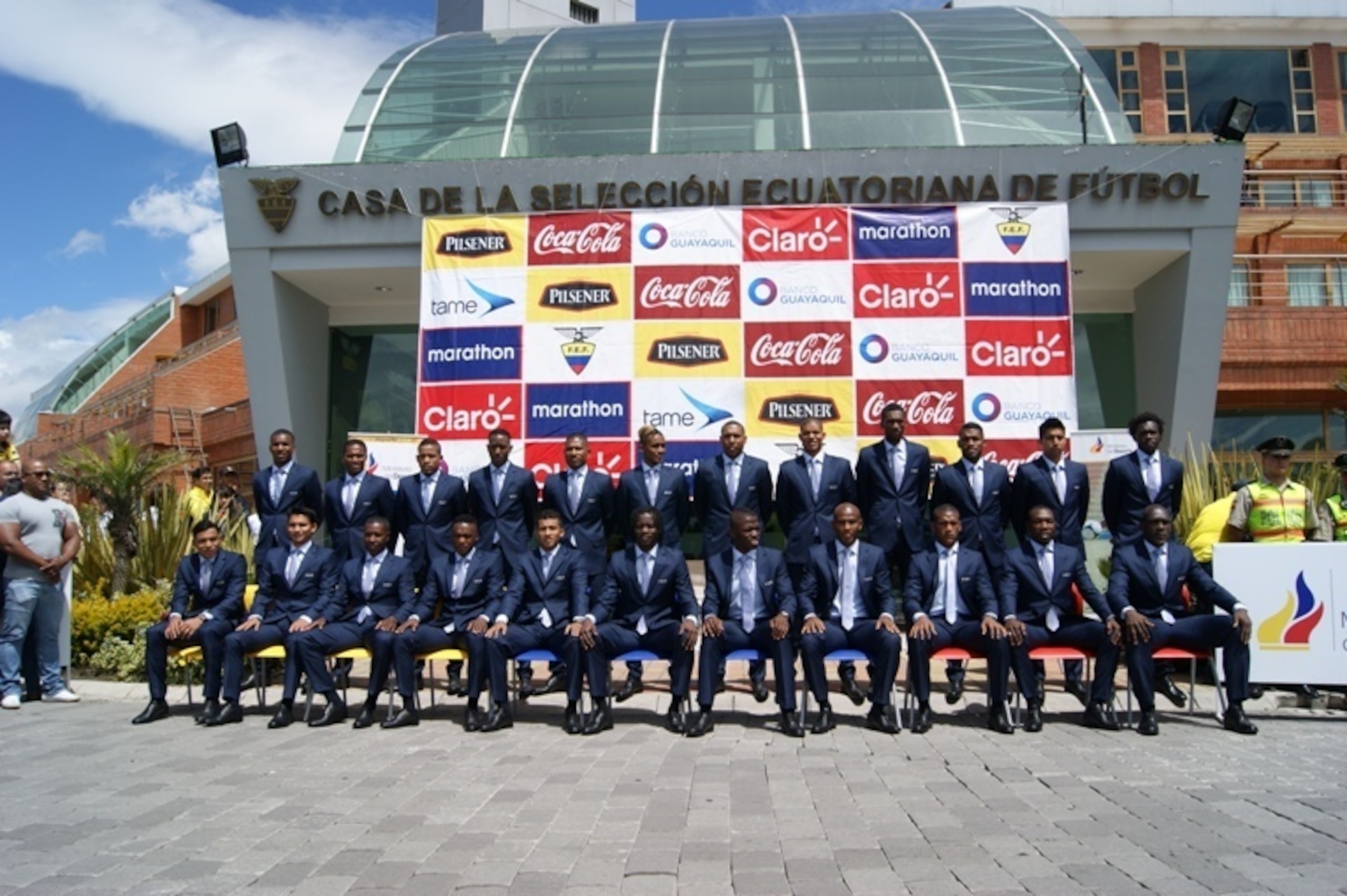 23 men, one goal: Ecuador's national team.