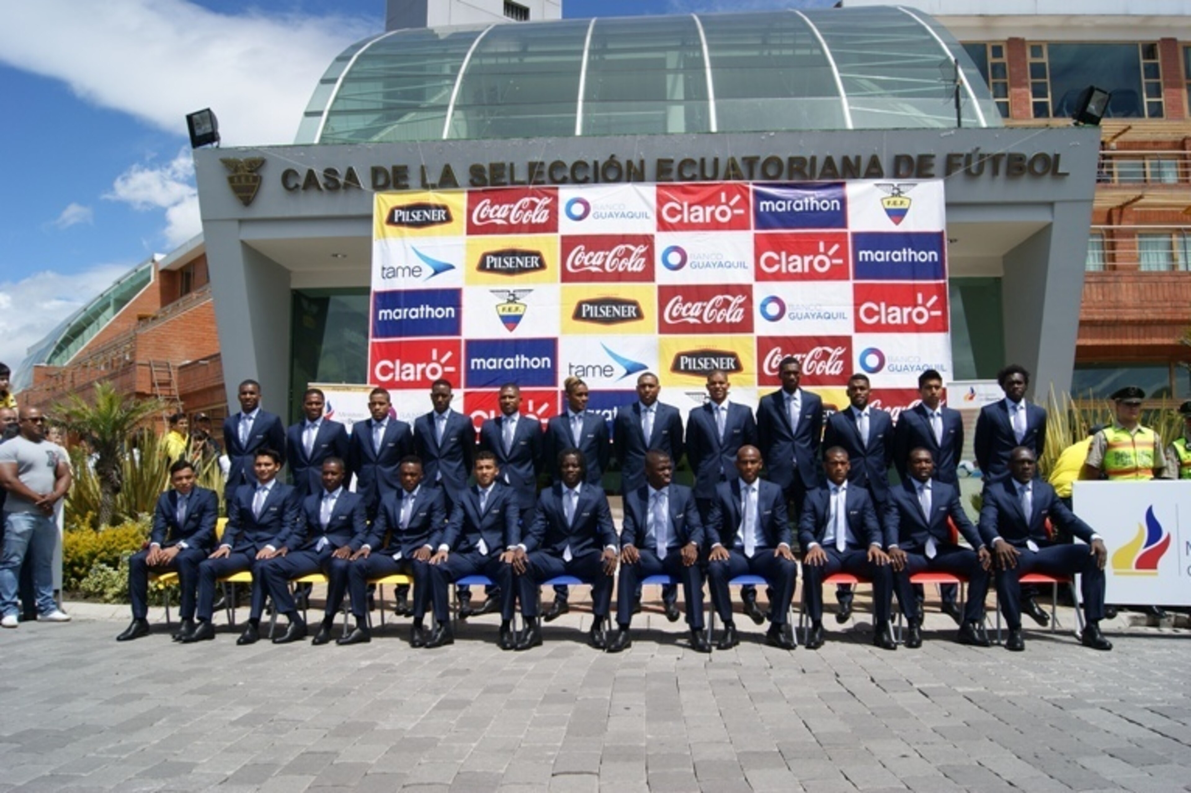 23 men, one goal: Ecuador's national team.