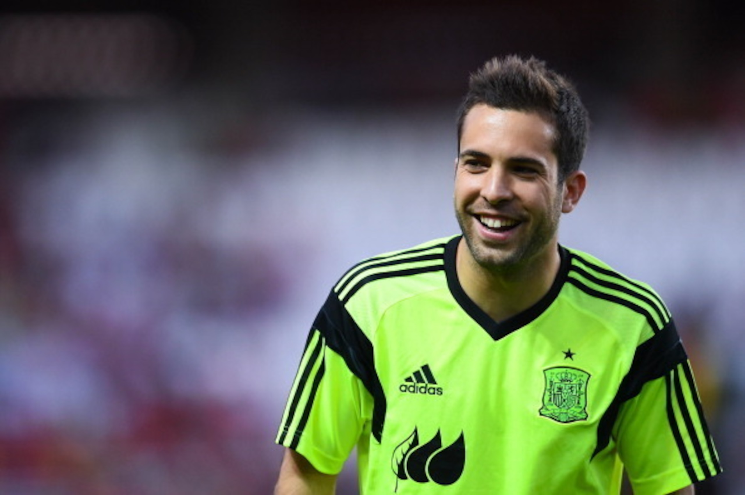 Louis Van Gaal has made an enquiry for Jordi Alba.