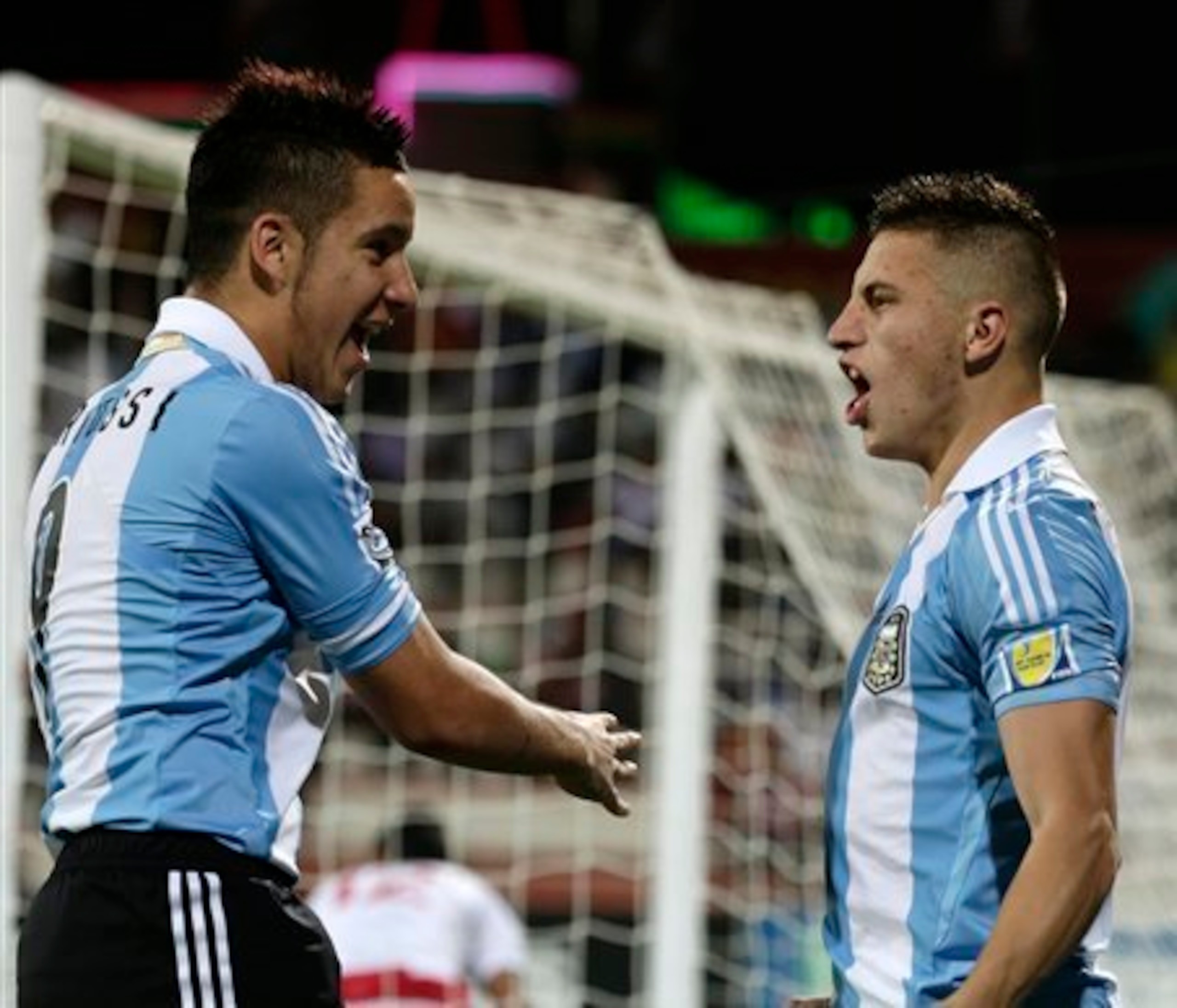 Driussi (left) is one of Argentina's up-and-coming stars.