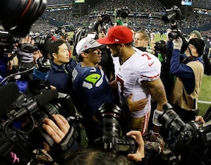 Kaepernick will be the one consoling Russell WIlson at CenturyLink Field come 2014.
