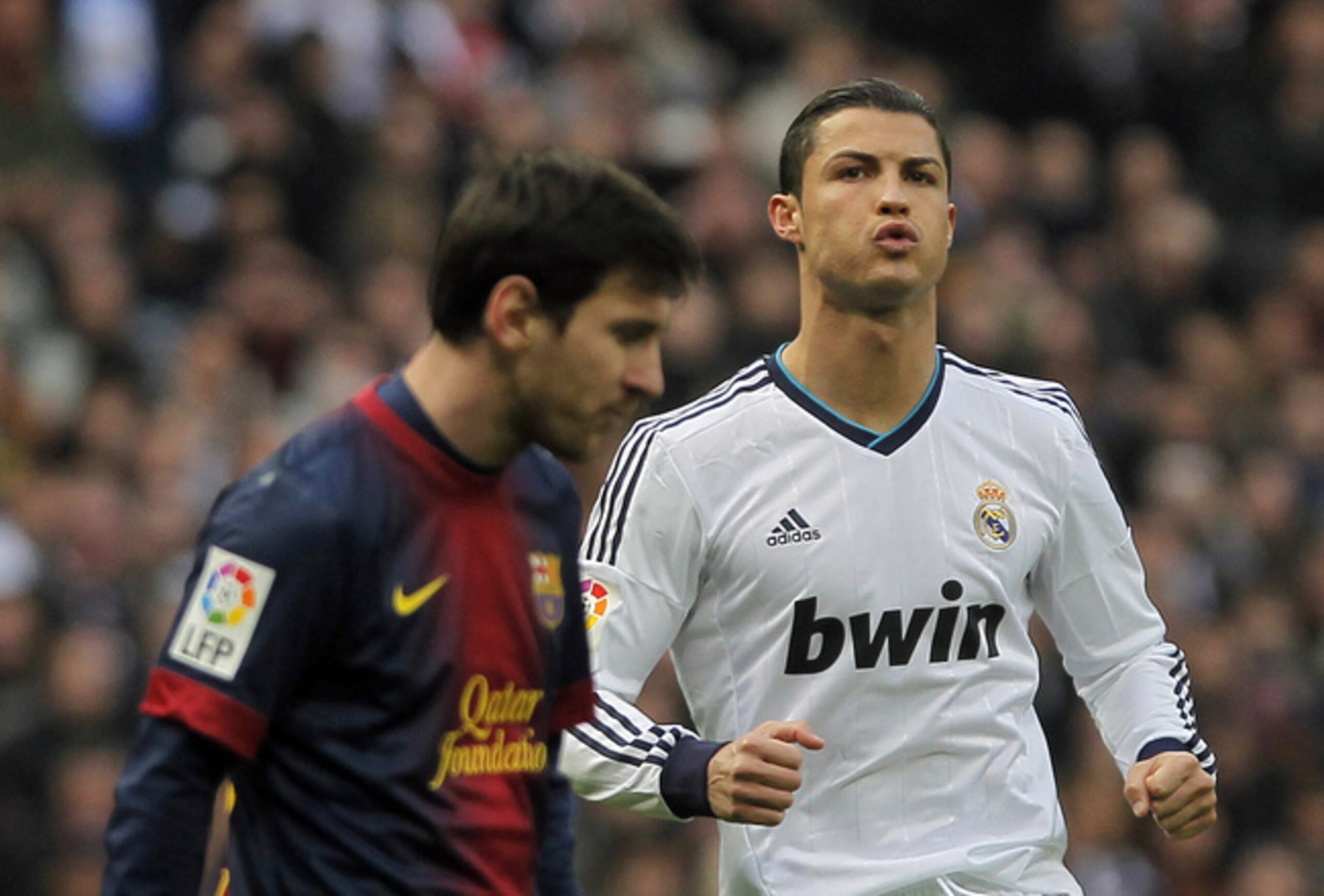 Cristiano Ronaldo and Lionel Messi are two of the best soccer players in the world